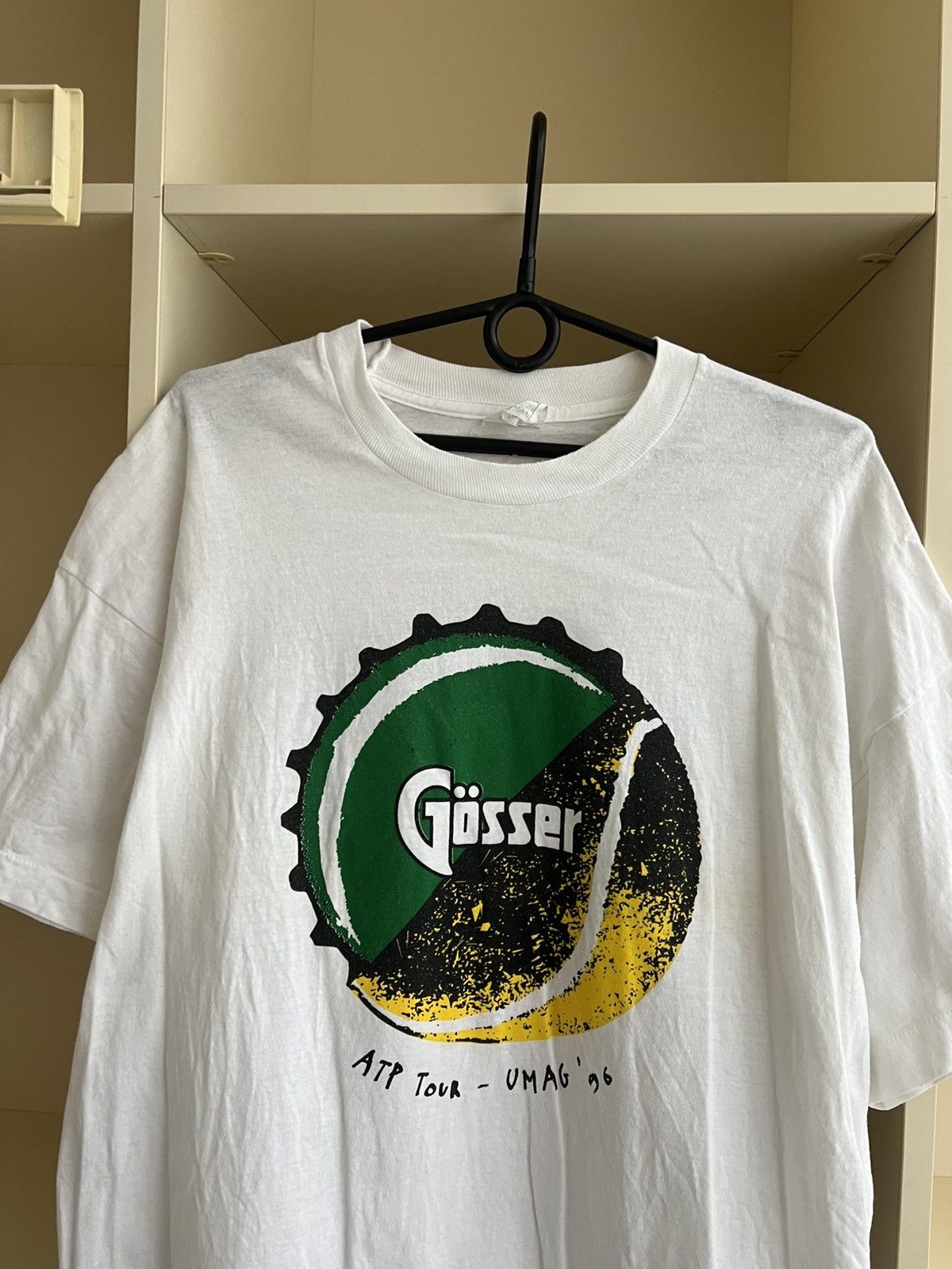 Vintage Vintage 1996 Gösser Beer Art Tour Umag T-Shirt 90s Size XL Size US XL / EU 56 / 4 - 10 Thumbnail
