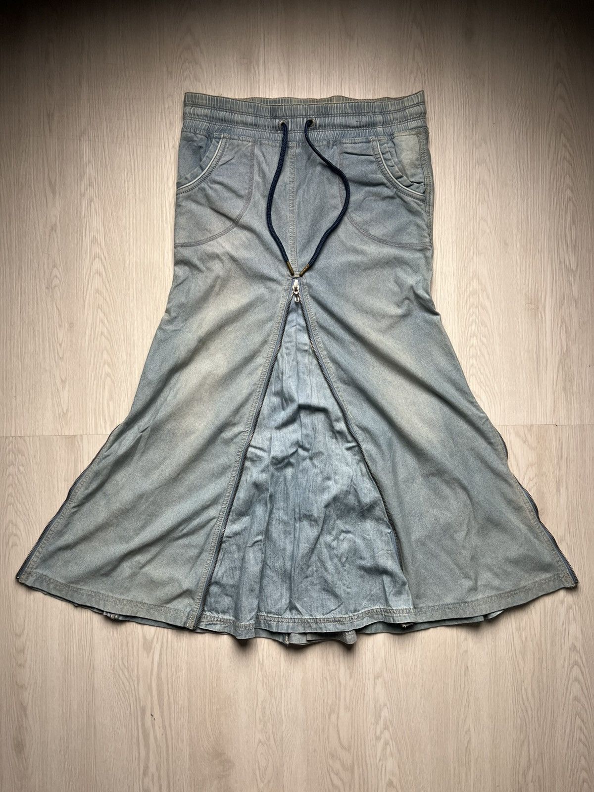 GOA G.O.A Flared Multi Zip Skirt Size US 30 / EU 46 - 1 Thumbnail