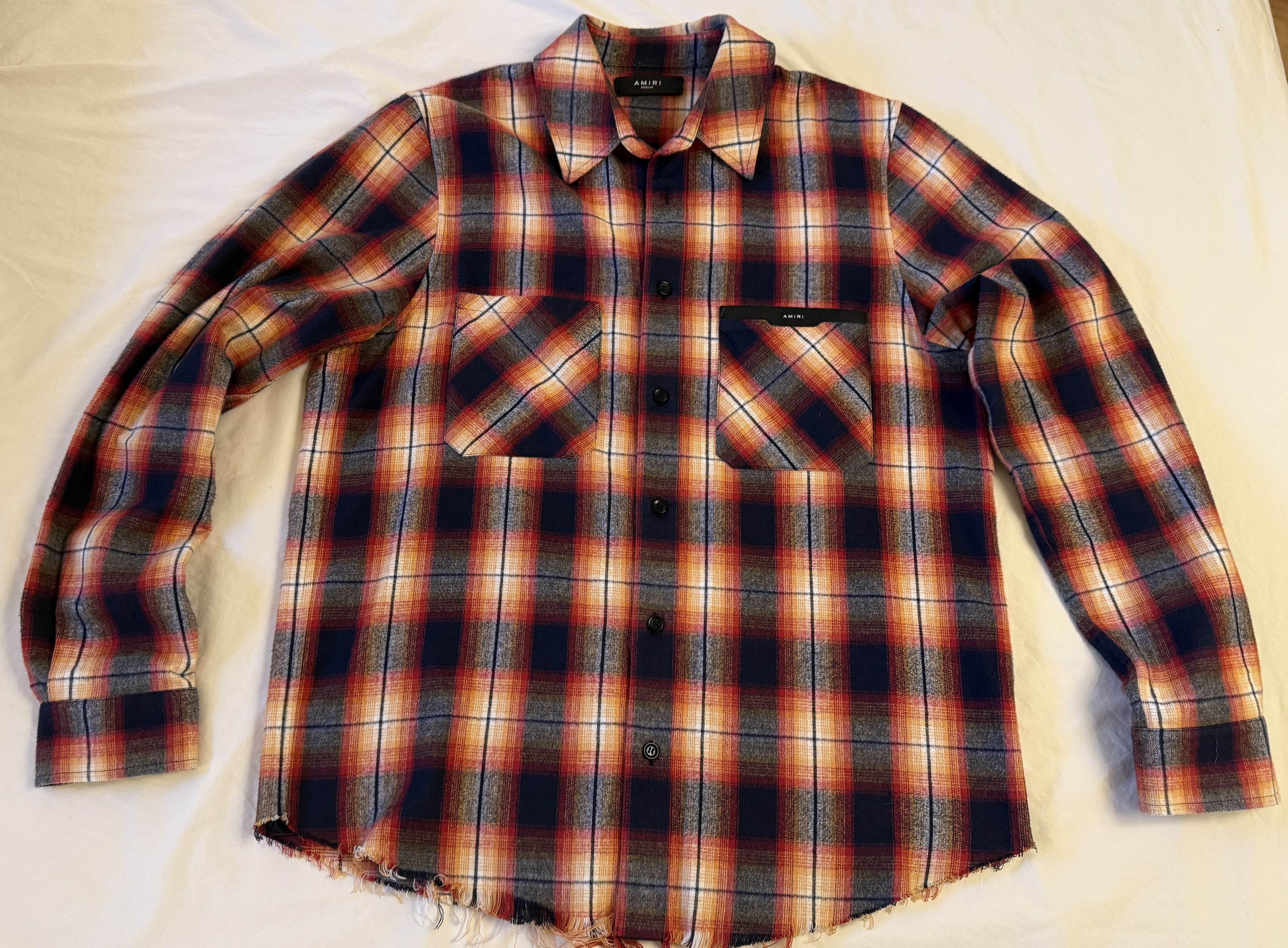 Amiri Amiri Core Leather Logo Flannel Size US M / EU 48-50 / 2 - 1 Thumbnail
