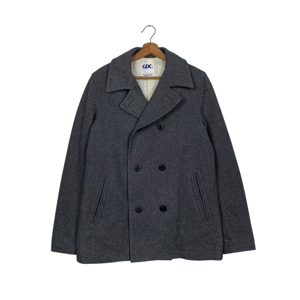 Japanese Brand Japanese Brand GDC DOuble Breasted Wool Coat Size US L / EU 52-54 / 3 - 1 Thumbnail
