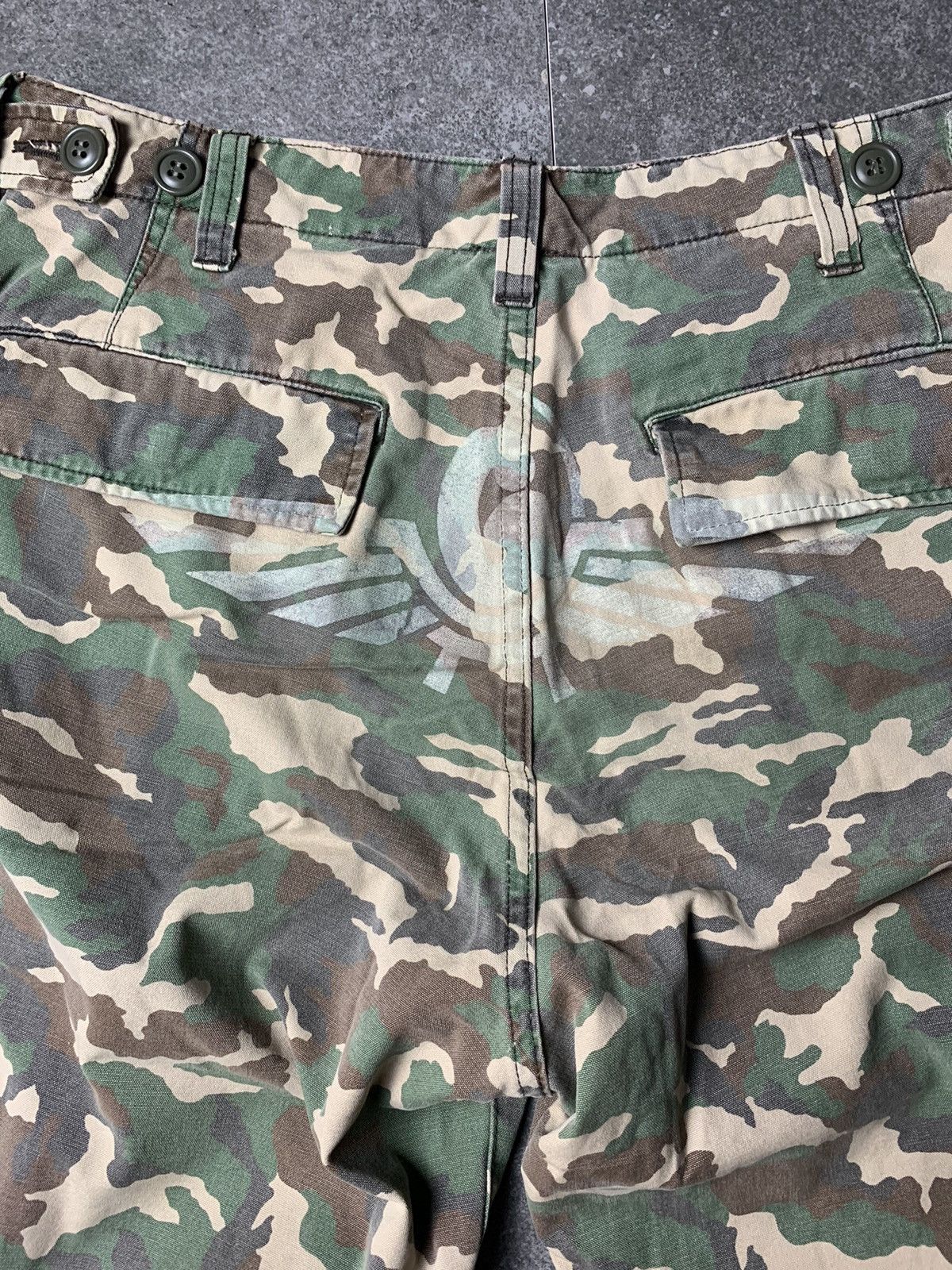 GOODENOUGH 2000s Goodenough Camouflage Cargo Pants Size US 30 / EU 46 - 10 Thumbnail