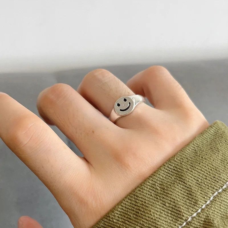 Other Retro Smile Face Ring Size ONE SIZE - 2 Thumbnail