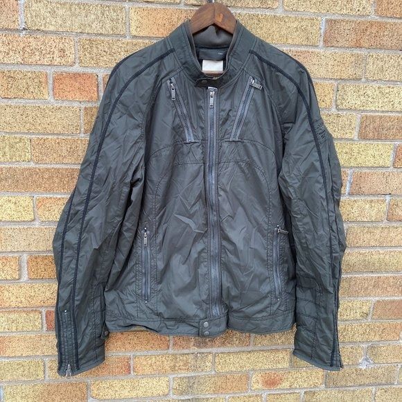 Vintage Diesel Cow Leather Jacket XXL Green