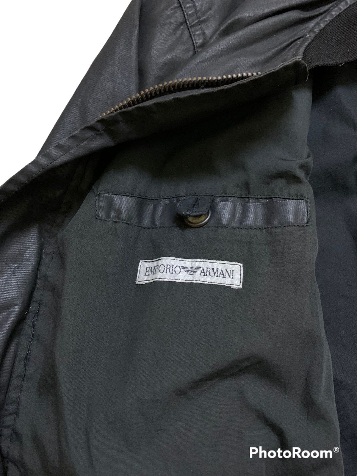Emporio Armani *RARE*Bomber jacket Overlprint Satin Size US M / EU 48-50 / 2 - 9 Thumbnail