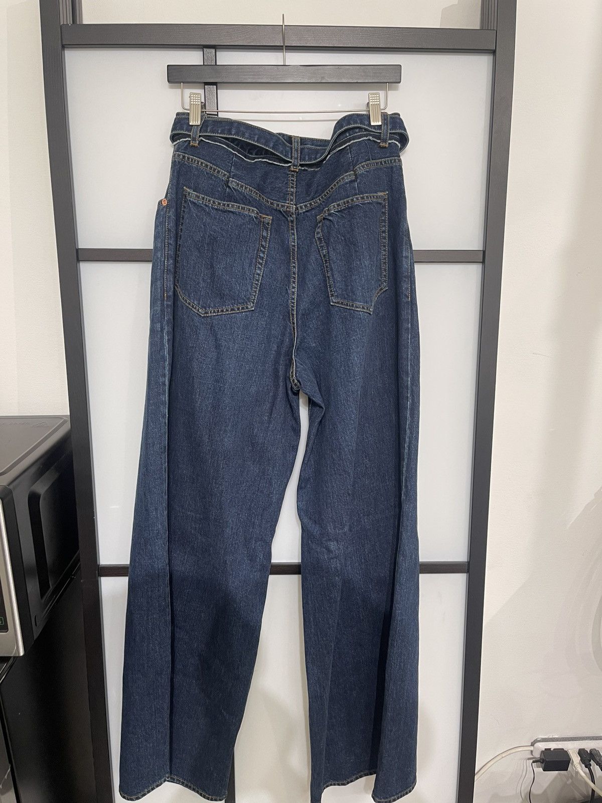 Sacai Sacai Belted Denim Pants Sz 4 Size 27" / US 4 / IT 40 - 2 Thumbnail