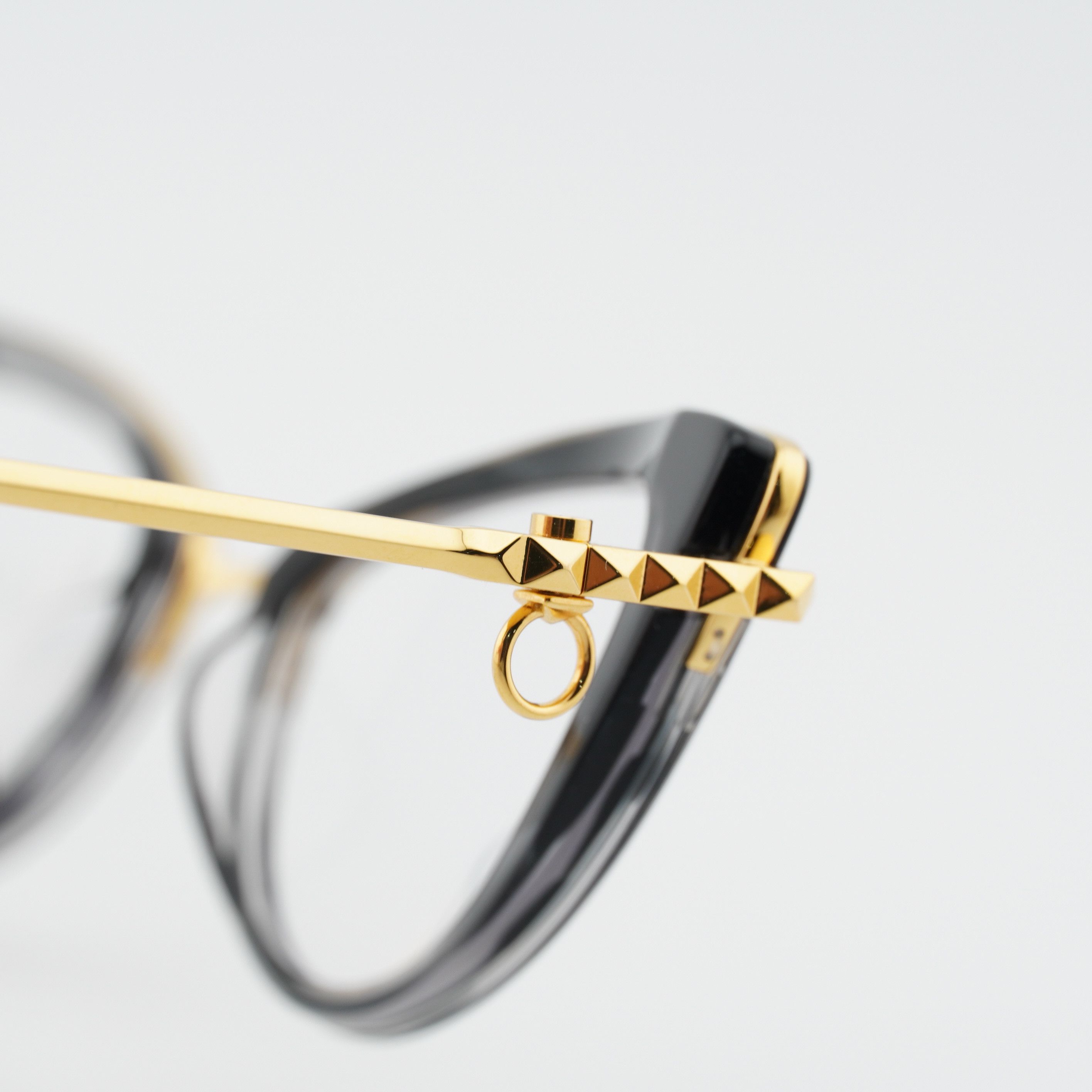 Valentino Valentino V-DAYDREAM VLX-123A-CH Eyeglasses Black/Gold 51mm Size ONE SIZE - 10 Thumbnail