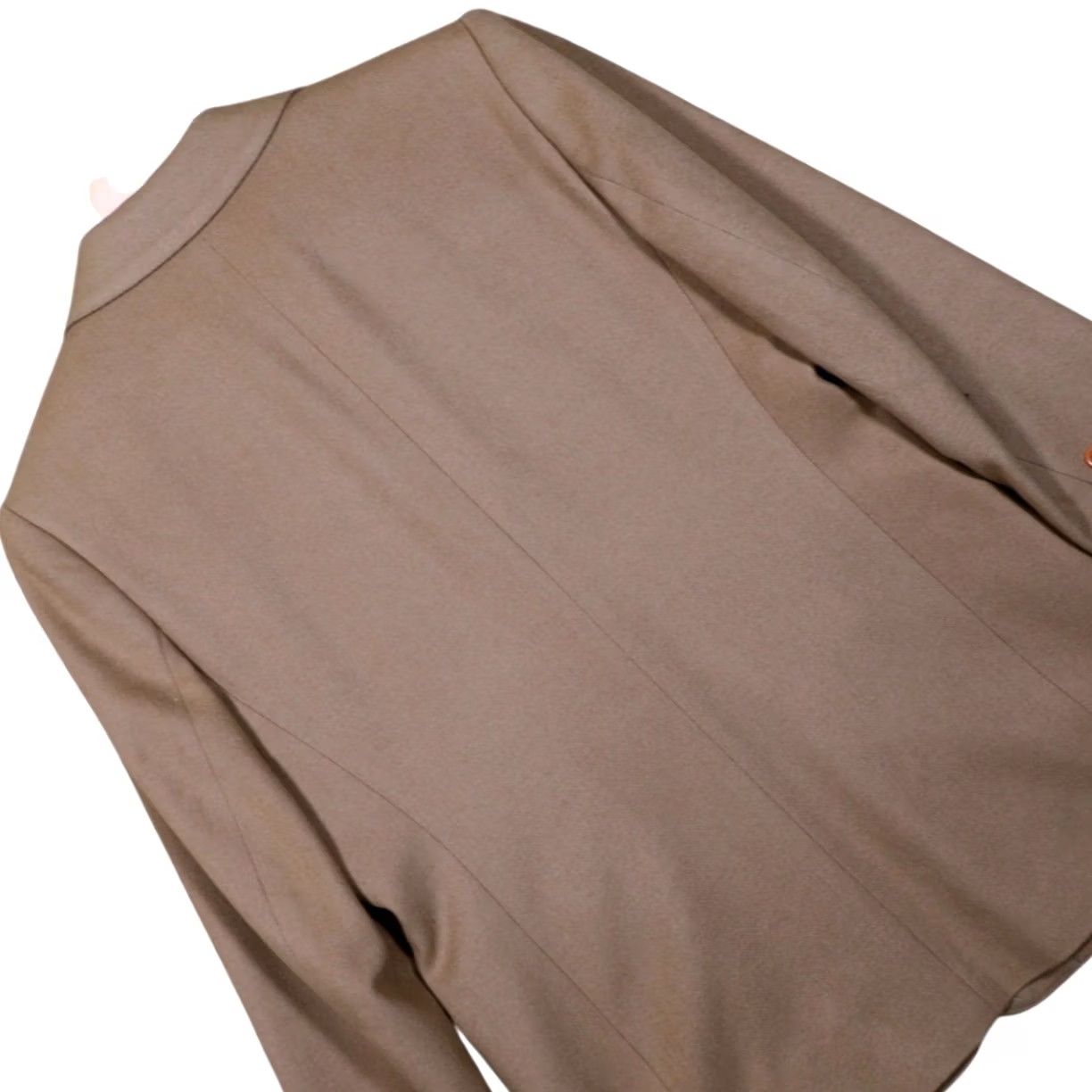 Lands' End VINTAGE Lands End Womens Petite Blazer Tan Single Button Size 8 Size M / US 6-8 / IT 42-44 - 4 Thumbnail