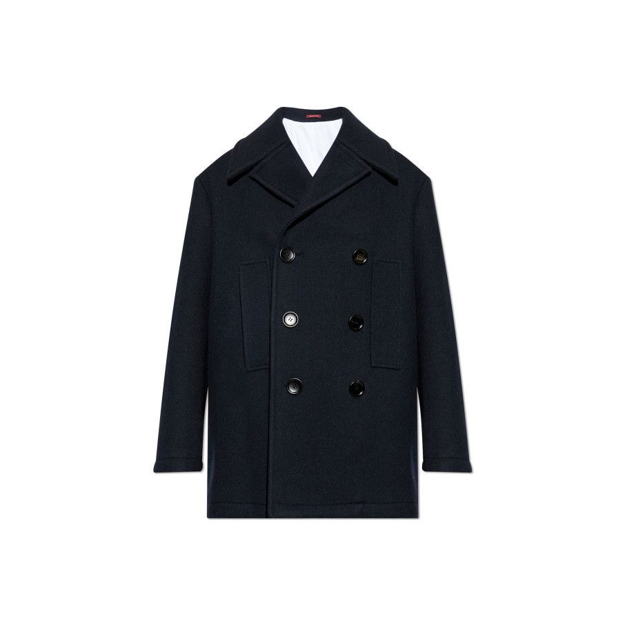 Gucci GUCCI Navy Blue Wool Coat New & Authentic (Men's size:L;) Size US L / EU 52-54 / 3 - 1 Preview