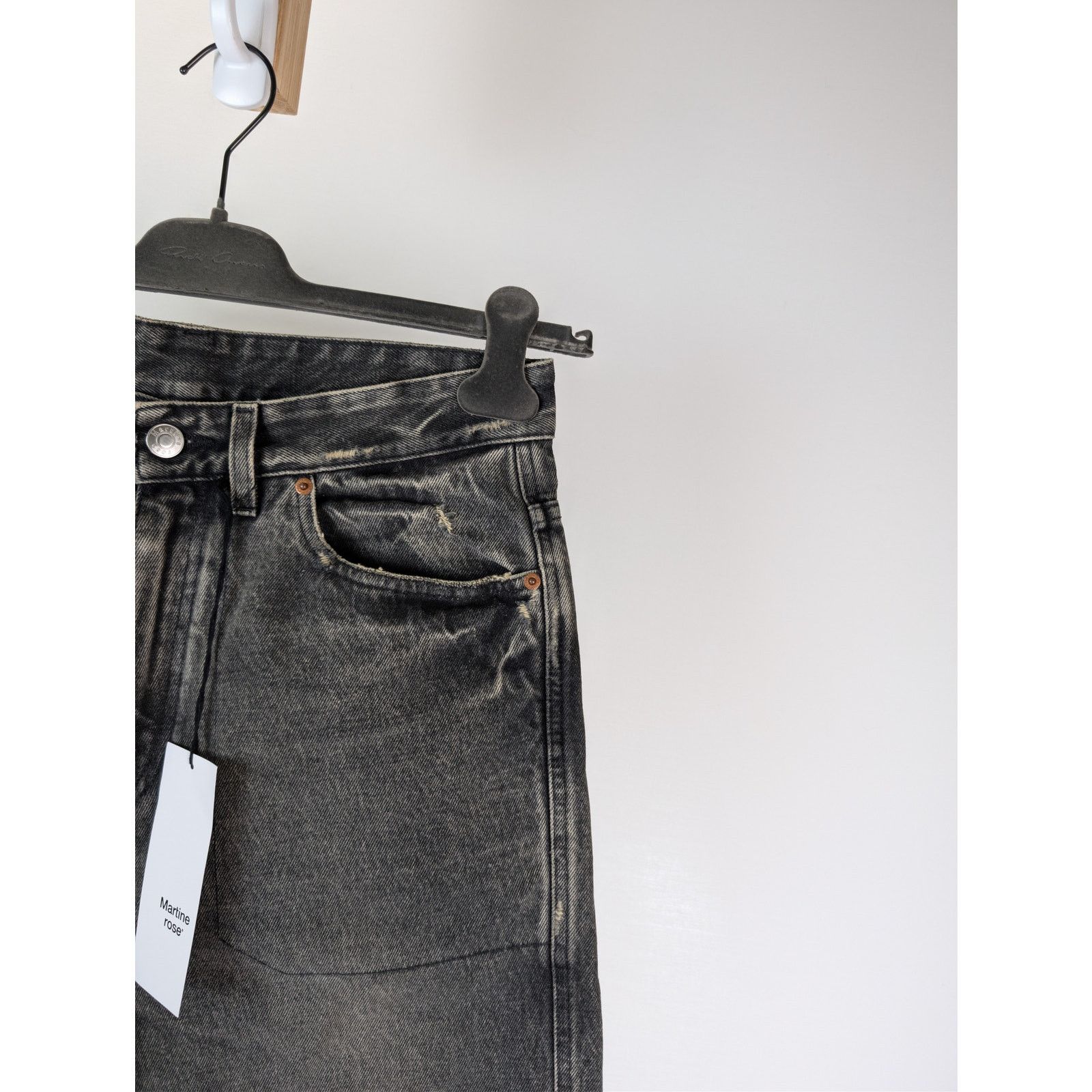 Martine Rose o1rshd1 Panelled Jean in Black Vintage Wash Size US 30 / EU 46 - 5 Thumbnail