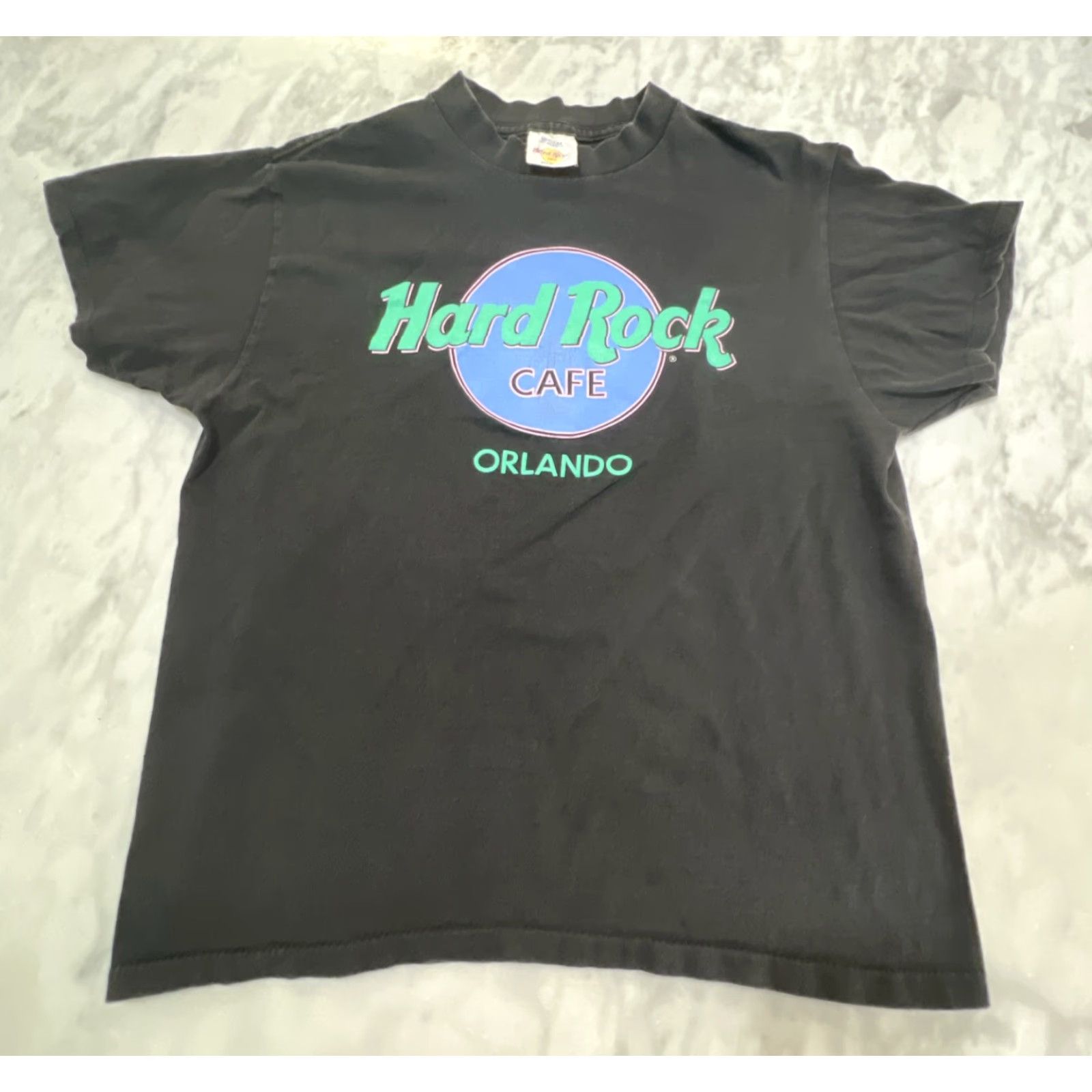 Hard Rock Cafe VINTAGE Hard Rock Cafe Orlando T Shirt Medium Single Stitch Black Mens M 90s Rock USA Graphic Print Size US M / EU 48-50 / 2 - 3 Thumbnail