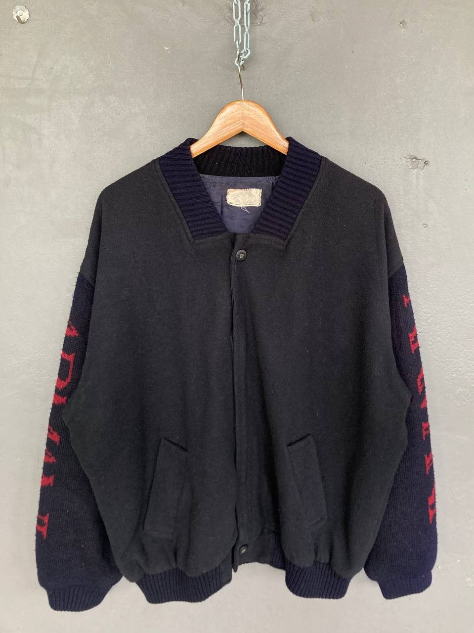 Armani Vintage 80’s Armani Varsity Jacket Size US XL / EU 56 / 4 - 2 Thumbnail