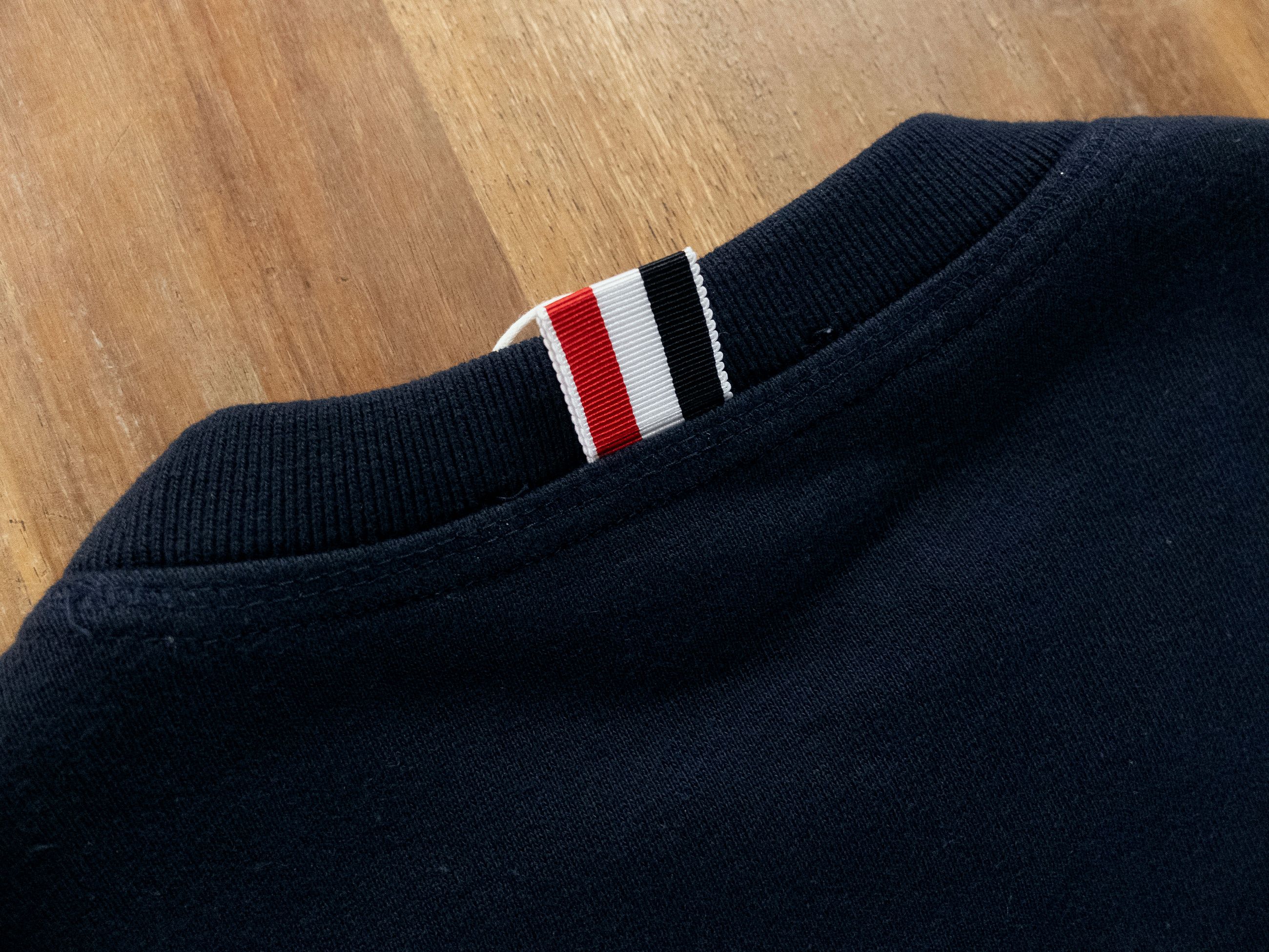 Thom Browne THOM BROWNE navy blue 4 bar stripe sweatshirt 2 / Medium Size US M / EU 48-50 / 2 - 13 Thumbnail