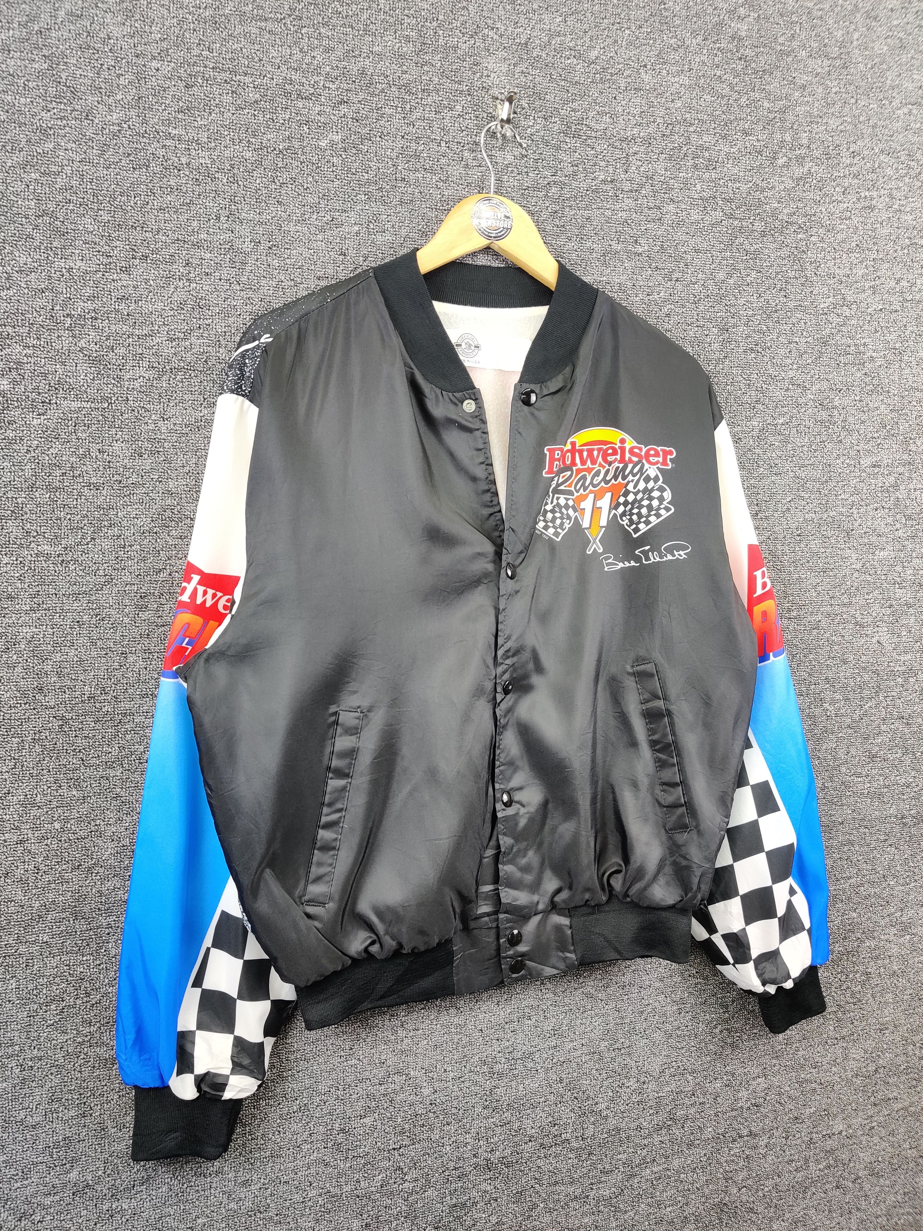 NASCAR Vintage 90s Nascar Racing Bomber Jacket Size US XL / EU 56 / 4 - 10 Thumbnail