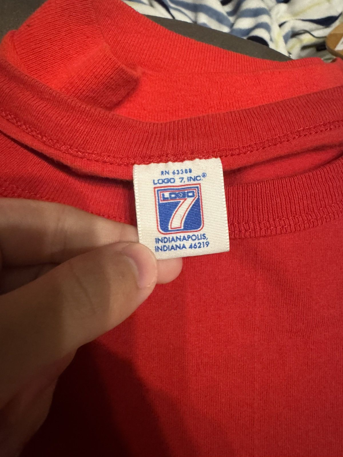 Logo 7 Vintage 90s Logo 7 Embroidered Cincinnati Reds tee Size US L / EU 52-54 / 3 - 3 Thumbnail