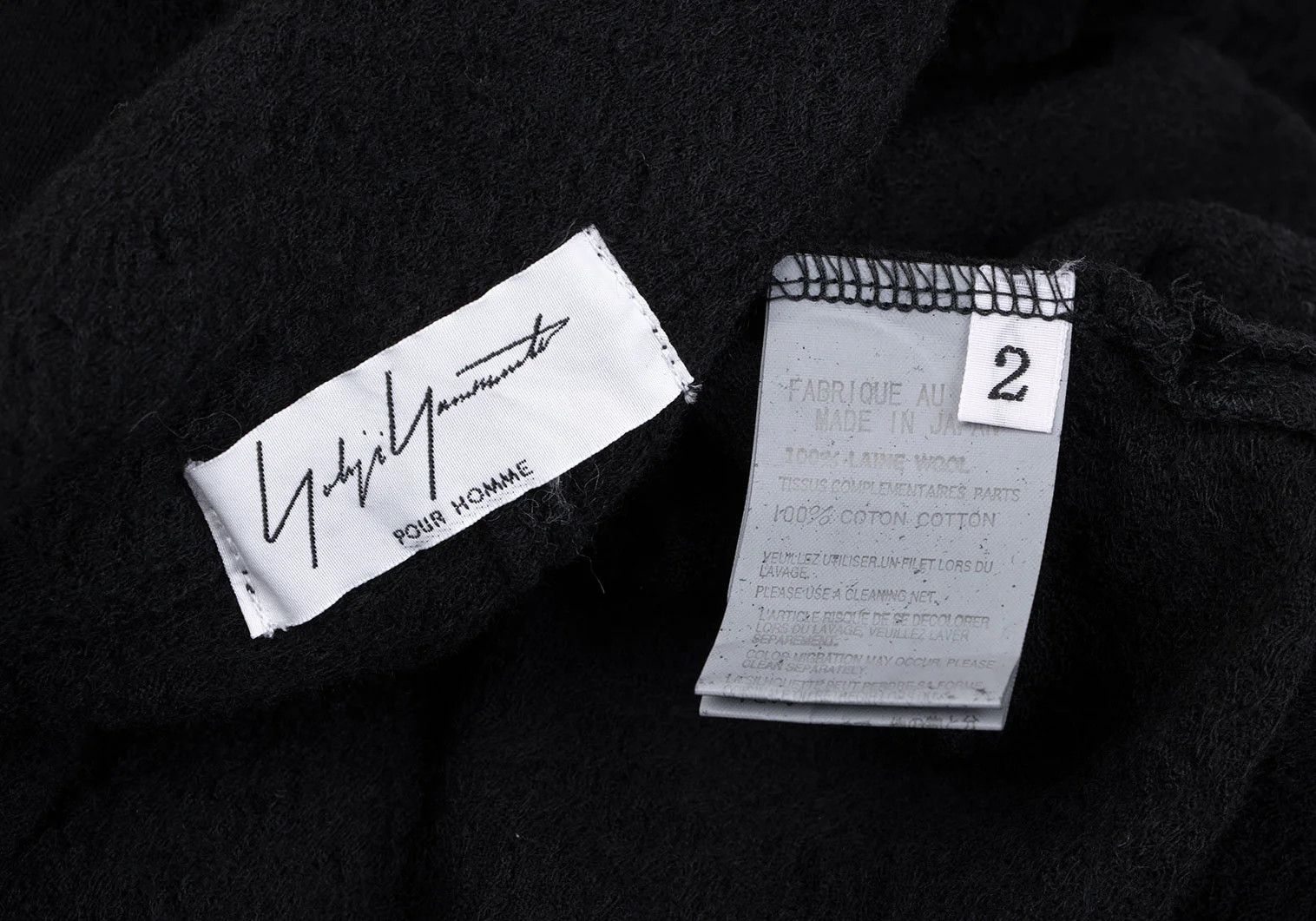 Yohji Yamamoto Yohji Yamamoto Wool Dyed Knit Shirt Black Size US M / EU 48-50 / 2 - 14 Thumbnail