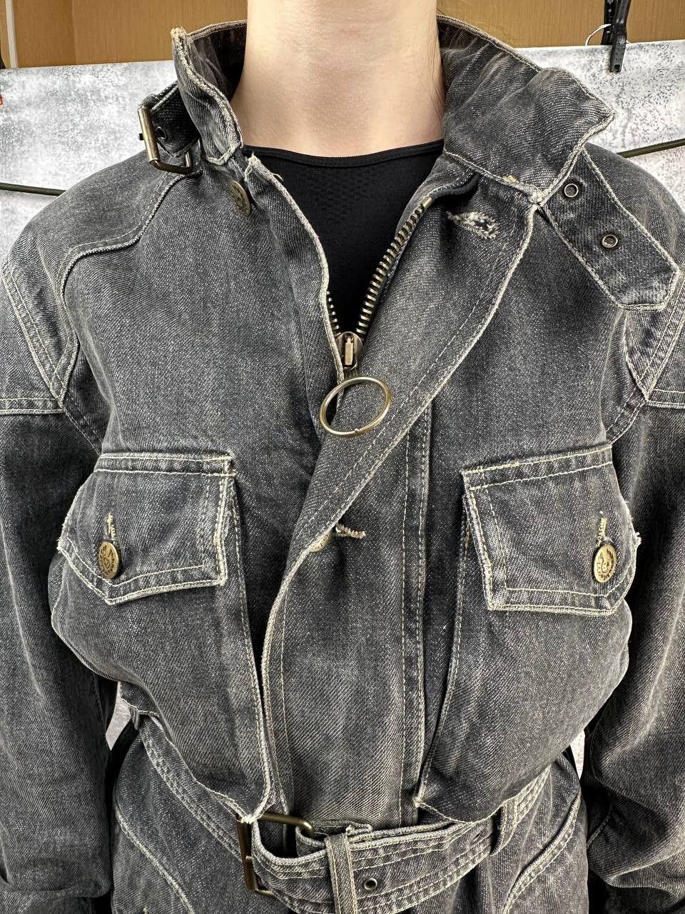 Belstaff Belstaff Black Prince Vintage 1970s Denim Jacket Motorcycle Size M / US 6-8 / IT 42-44 - 8 Thumbnail
