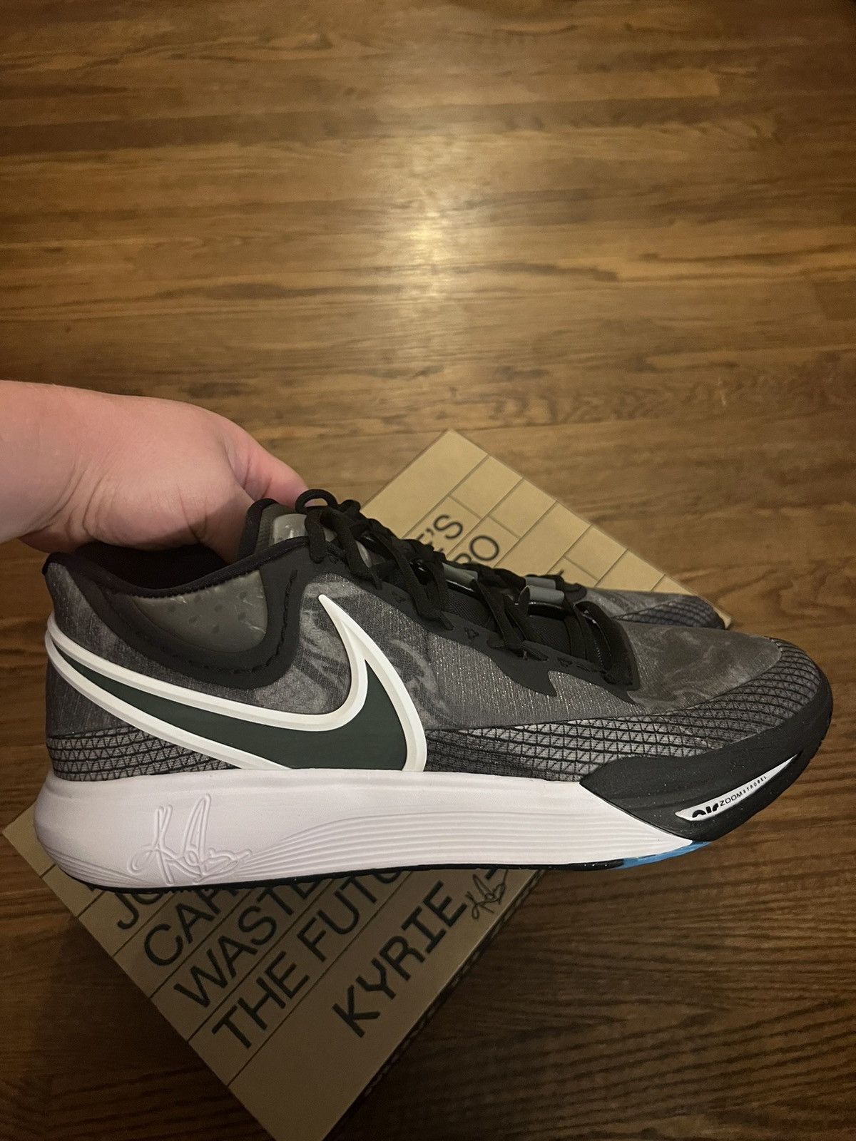 Nike Nike Kyrie 8 'Orca' DJ6017 001 Size 14 Black/Mercury Grey Size US 14 / EU 47 - 1 Thumbnail