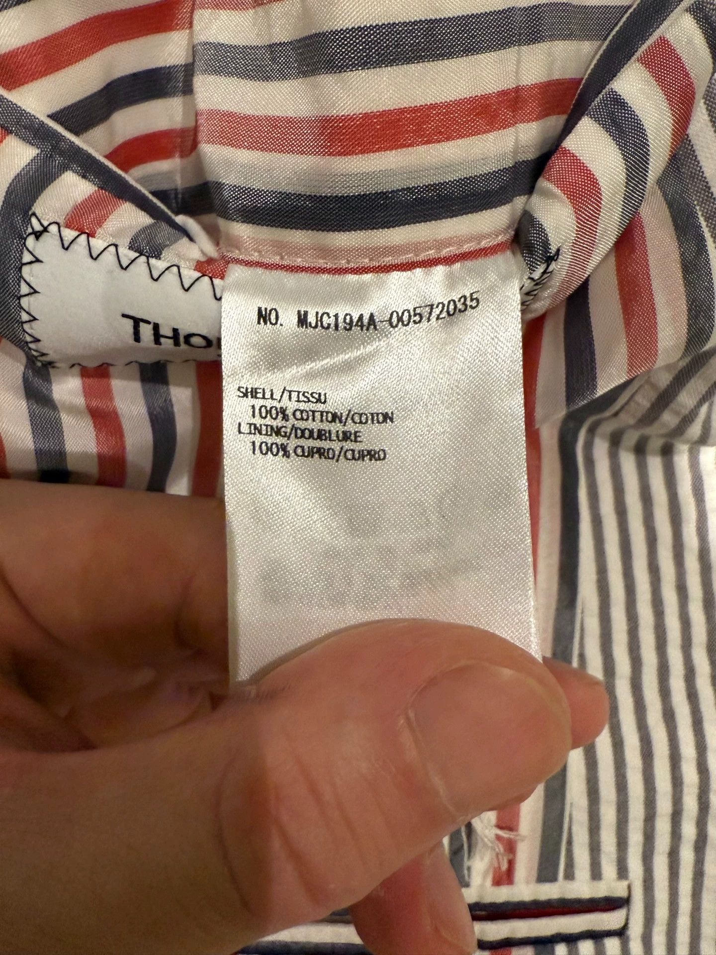 Thom Browne Thom Browne Seersucker Short Blazer Size 2 New NWT Light Size US M / EU 48-50 / 2 - 5 Thumbnail