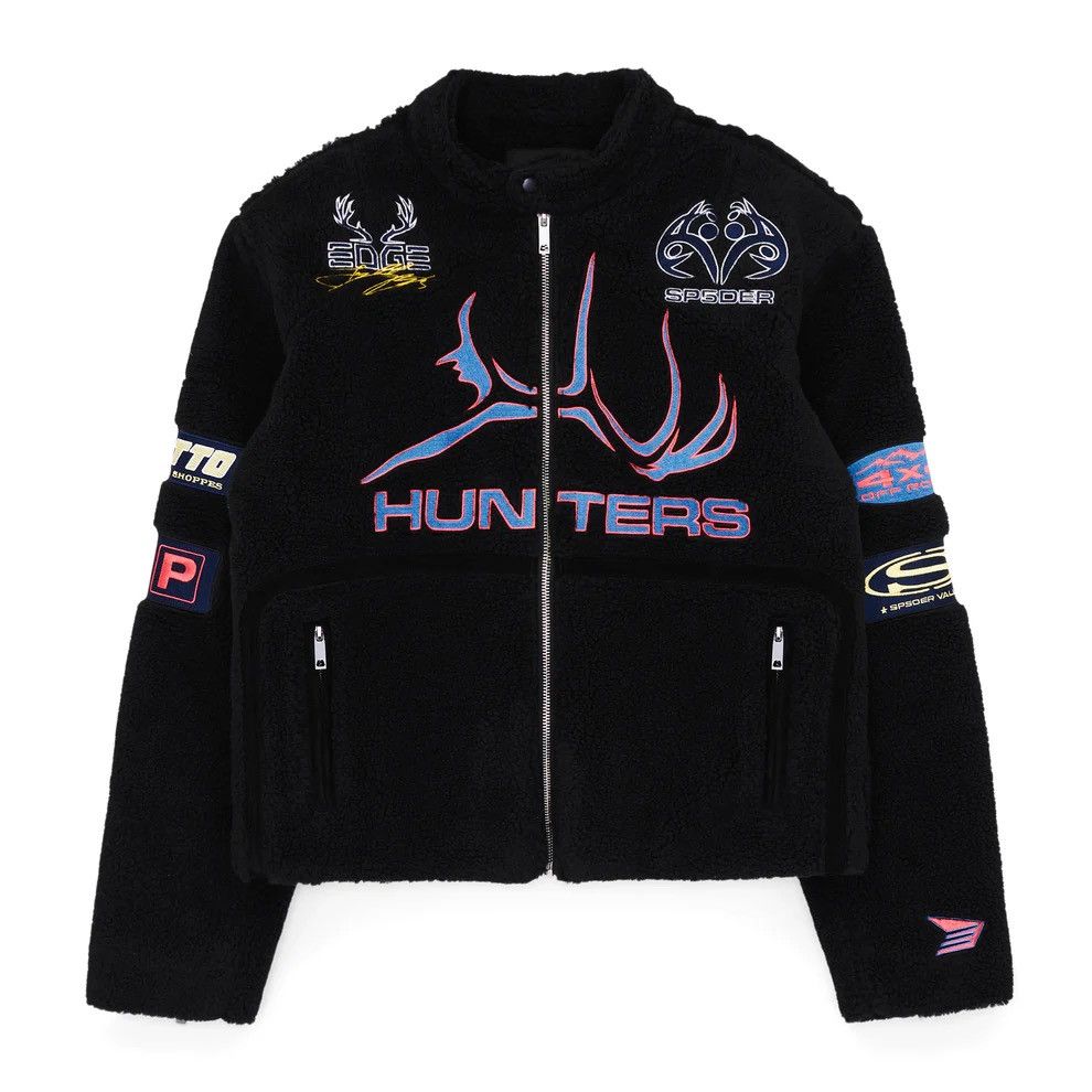 Sp5der Sp5der Black Sherpa Hunter Moto Jacket Size US M / EU 48-50 / 2 - 16 Thumbnail