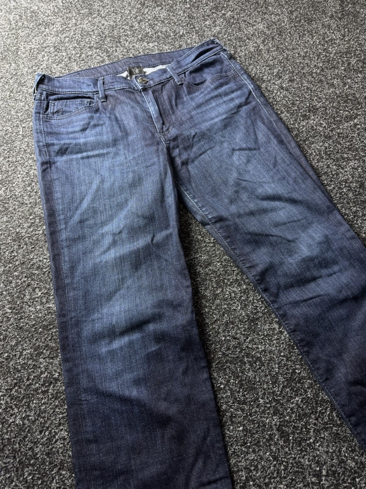 True Religion Y2K 00s True Religion Women’s Dark Wash Stretch Denim Jeans Size 31" - 6 Thumbnail