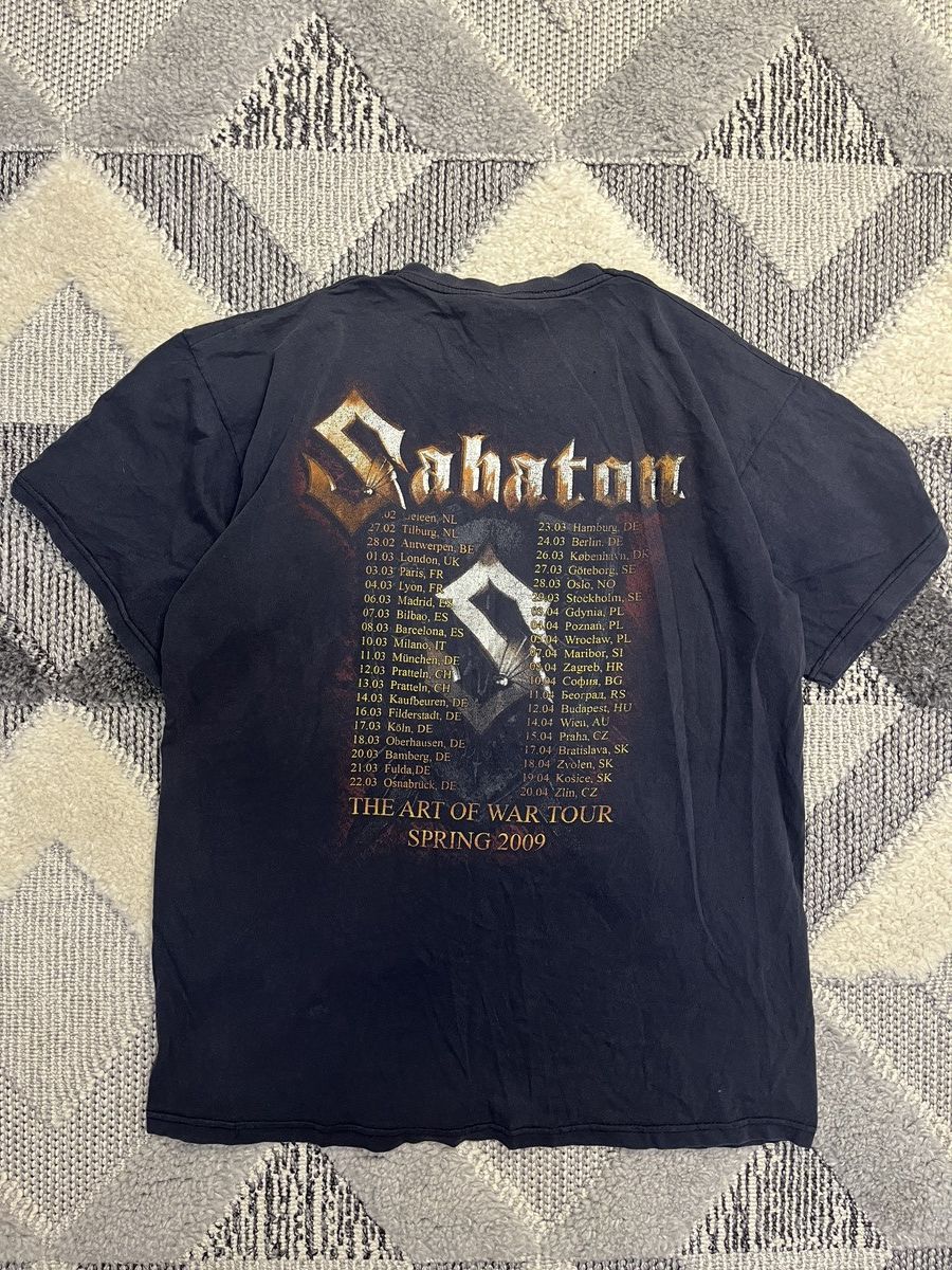 Band Tees × Vintage VINTAGE SABATON TOUR 2009 T SHIRT Size US L / EU 52-54 / 3 - 2 Thumbnail