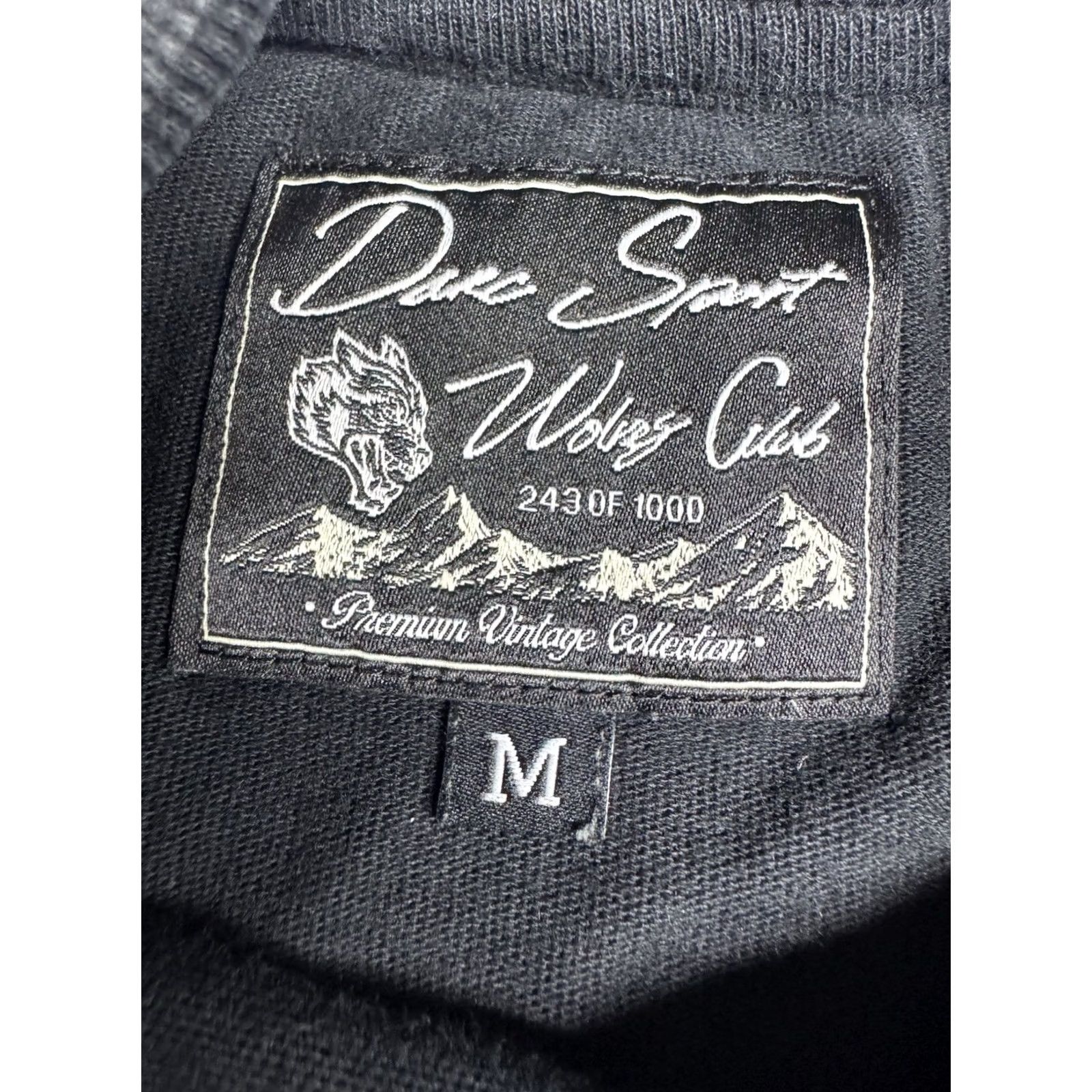 Darc Sport Darc Sport Shirt Men Medium Black Wolves Forever Graphic Tee Long Sleeve Crew Neck Logo Breathable Cotton Knit Shirt Mens Regular Fit Graphic Tee Size US M / EU 48-50 / 2 - 2 Thumbnail