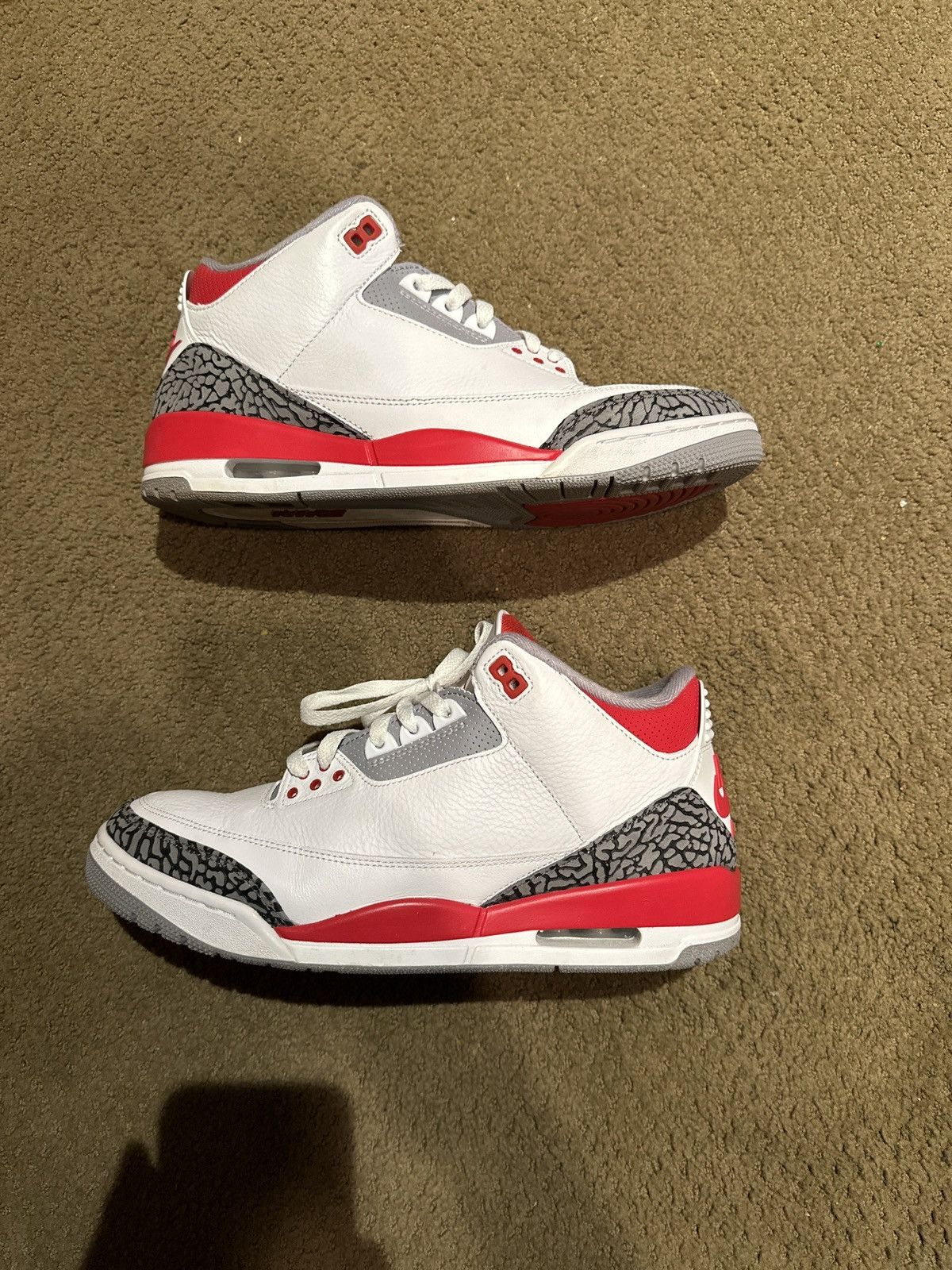Jordan Brand × Nike Jordan 3 fire red Size US 11.5 / EU 44-45 - 2 Thumbnail