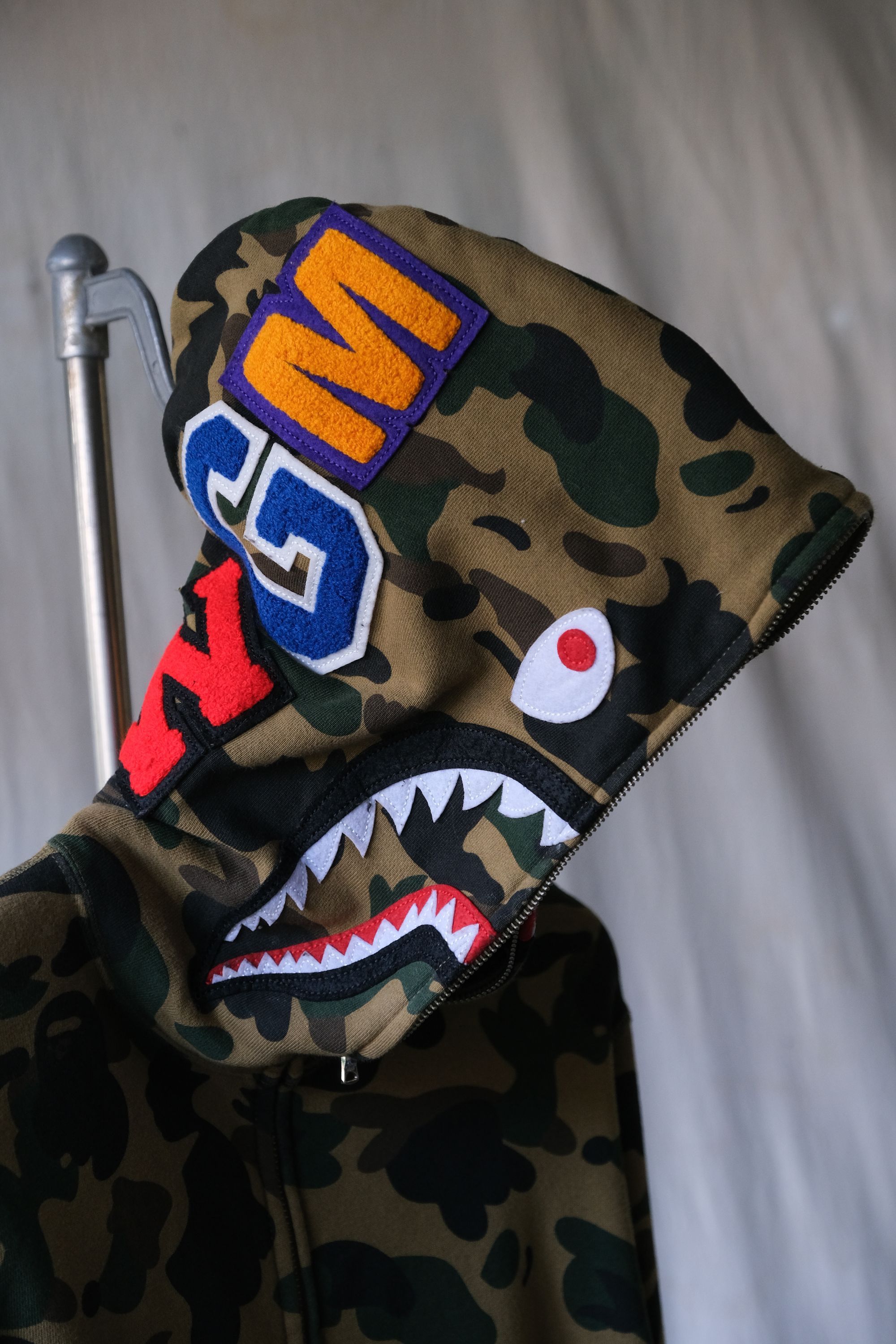 Bape A BATHING APE BAPE Shark Full Zip Hoodie Size US S / EU 44-46 / 1 - 6 Thumbnail