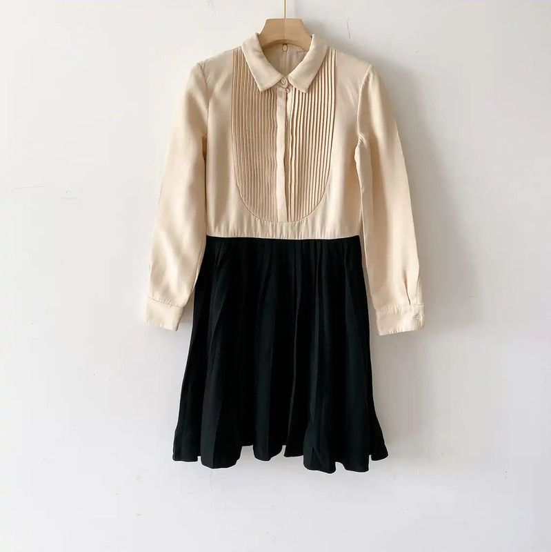 Valentino Valentino Colorblock Long Sleeve Dress 0089 Size M / US 6-8 / IT 42-44 - 1 Thumbnail