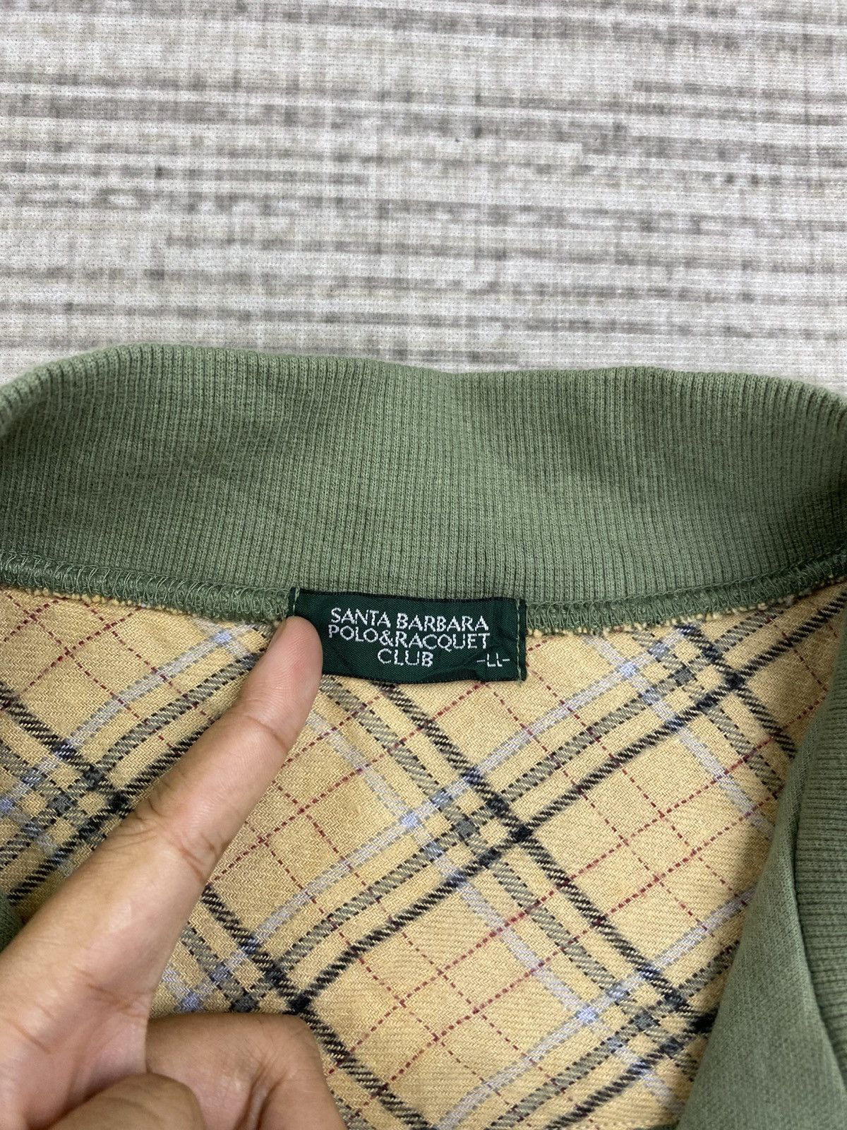 Vintage 90s Santa Barbara Polo Club Halfzipper Shirt