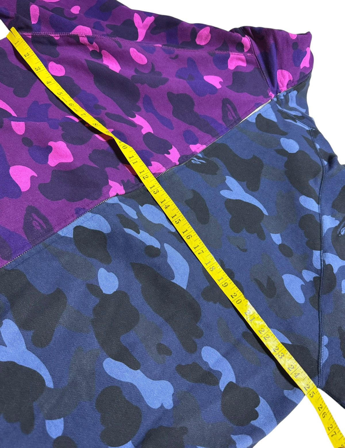 Bape BAPE Hulf & Hulf Full Zip Hoodie Purple camo/ Navy camo Size US XL / EU 56 / 4 - 4 Thumbnail