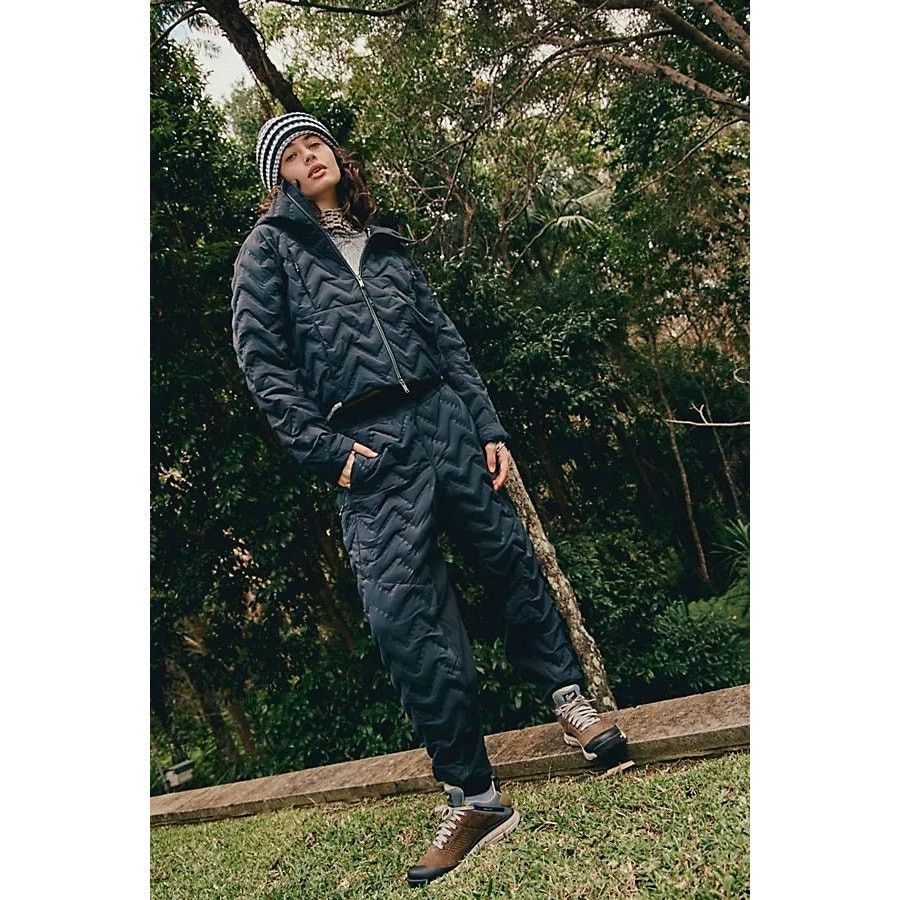 Free People NWT Gettin Lost Packable Quilted Ski Pants $268 SMALL Black Size 28" / US 6 / IT 42 - 2 Thumbnail