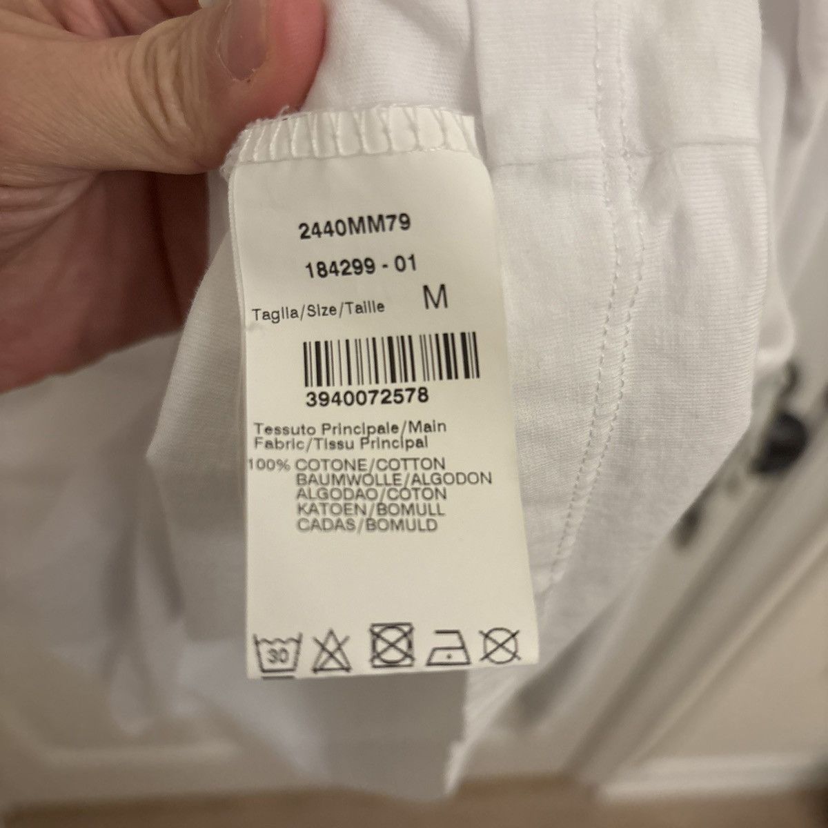 MSGM MSGM Cotton Logo Print Crew Neck Mens Long Sleeve Tee Cut Size US M / EU 48-50 / 2 - 8 Thumbnail