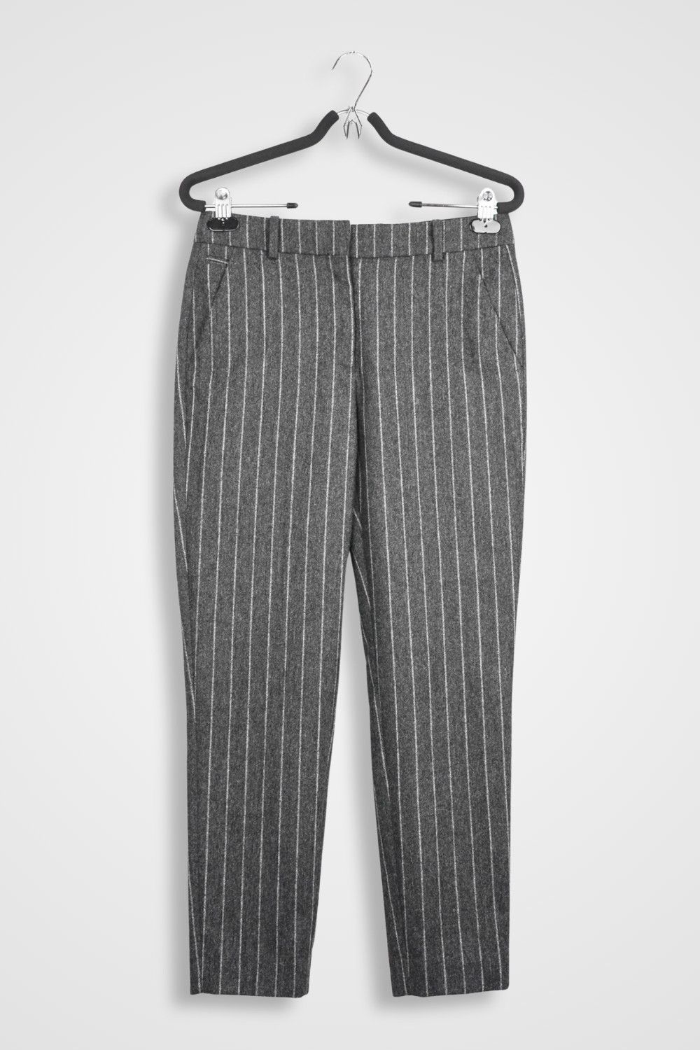 The Kooples The Kooples Pinstripe Slim Trousers Cropped - IT34 Size 24" / US 00 / IT 34 - 1 Thumbnail