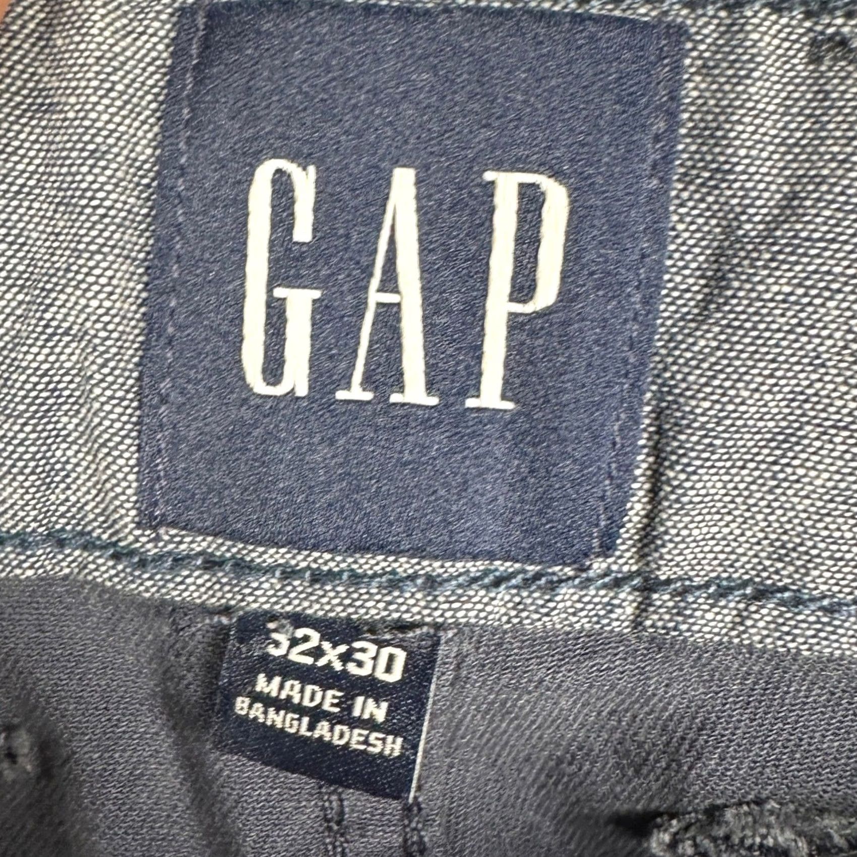 Gap Gap Slim Pants Men 32x30 Navy Blue Chino 5-Pocket Flat Front Stretch Tapered Casual Workwear Size US 32 / EU 48 - 3 Thumbnail
