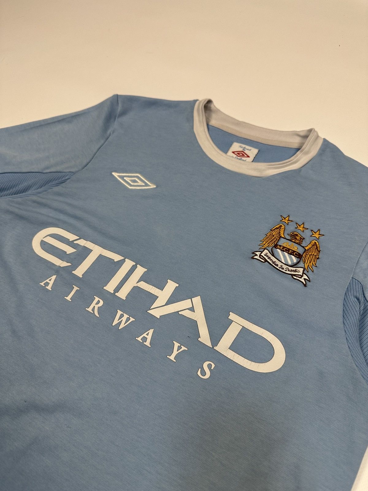 Umbro × Vintage Vintage Umbro Manchester City Soccer Jersey Blokecore Rare S Size US S / EU 44-46 / 1 - 2 Thumbnail