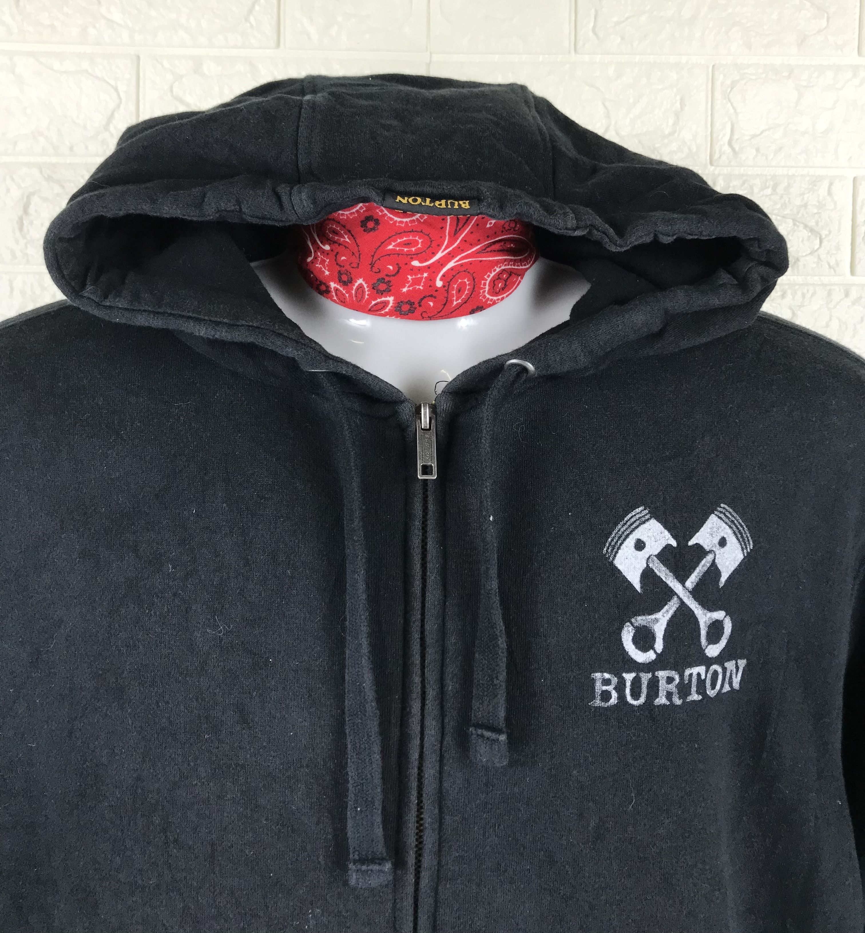 Burton Vintage Burton Skull 'Hold Fast Give Hell' Hoodie Sweatshirt Size US L / EU 52-54 / 3 - 5 Thumbnail