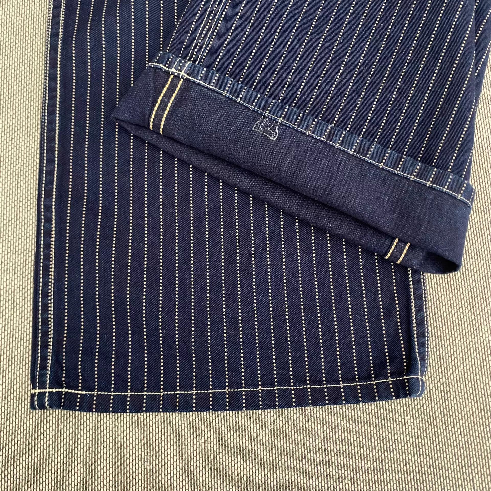 Freewheelers Freewheelers Wabash Discharge Dyed Blue Work Pants 36 Size US 36 / EU 52 - 7 Thumbnail