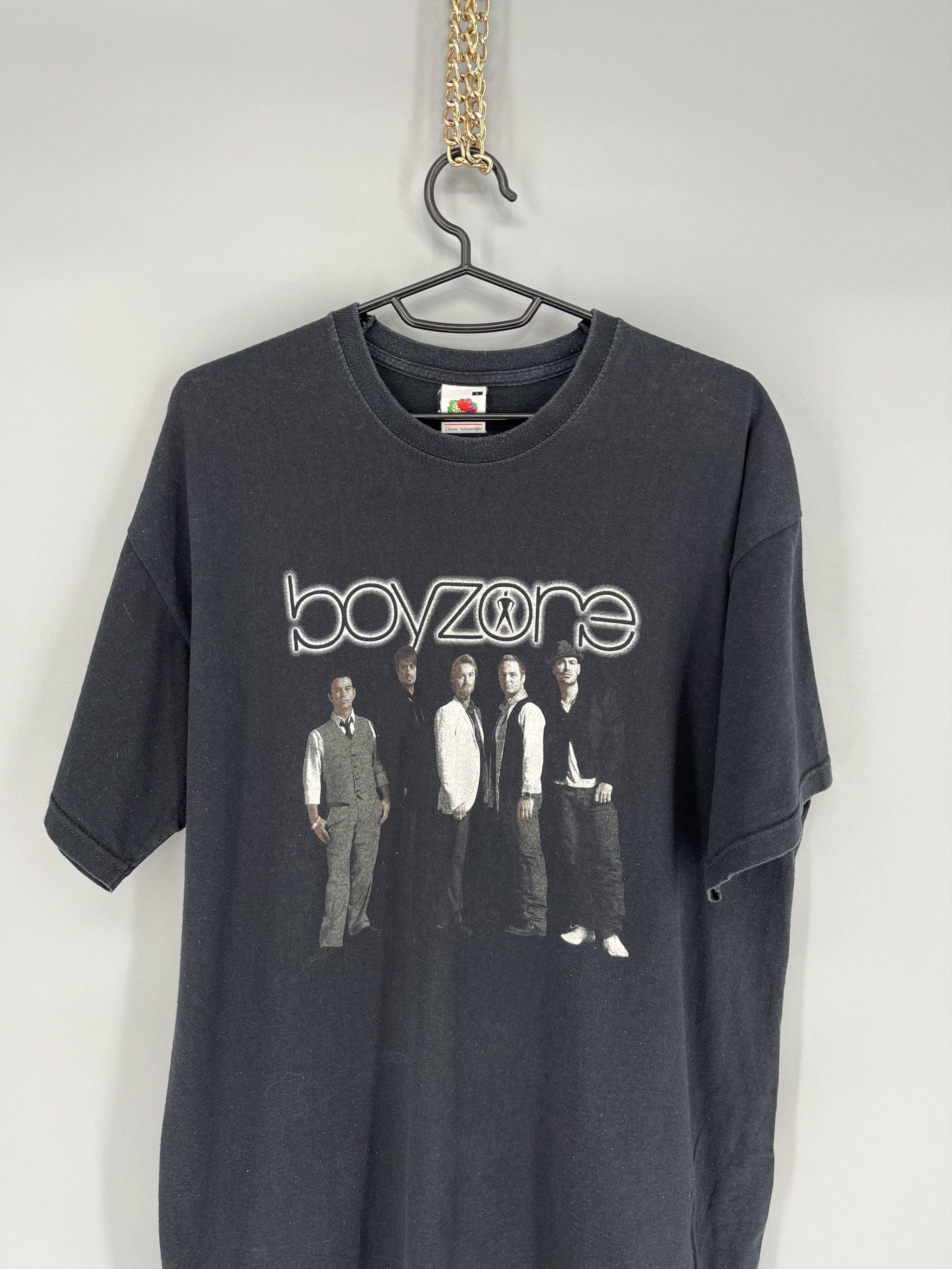 Band Tees Vintage Y2K Boyzone T-Shirt Live By Request Tour Tee Size US L / EU 52-54 / 3 - 4 Thumbnail