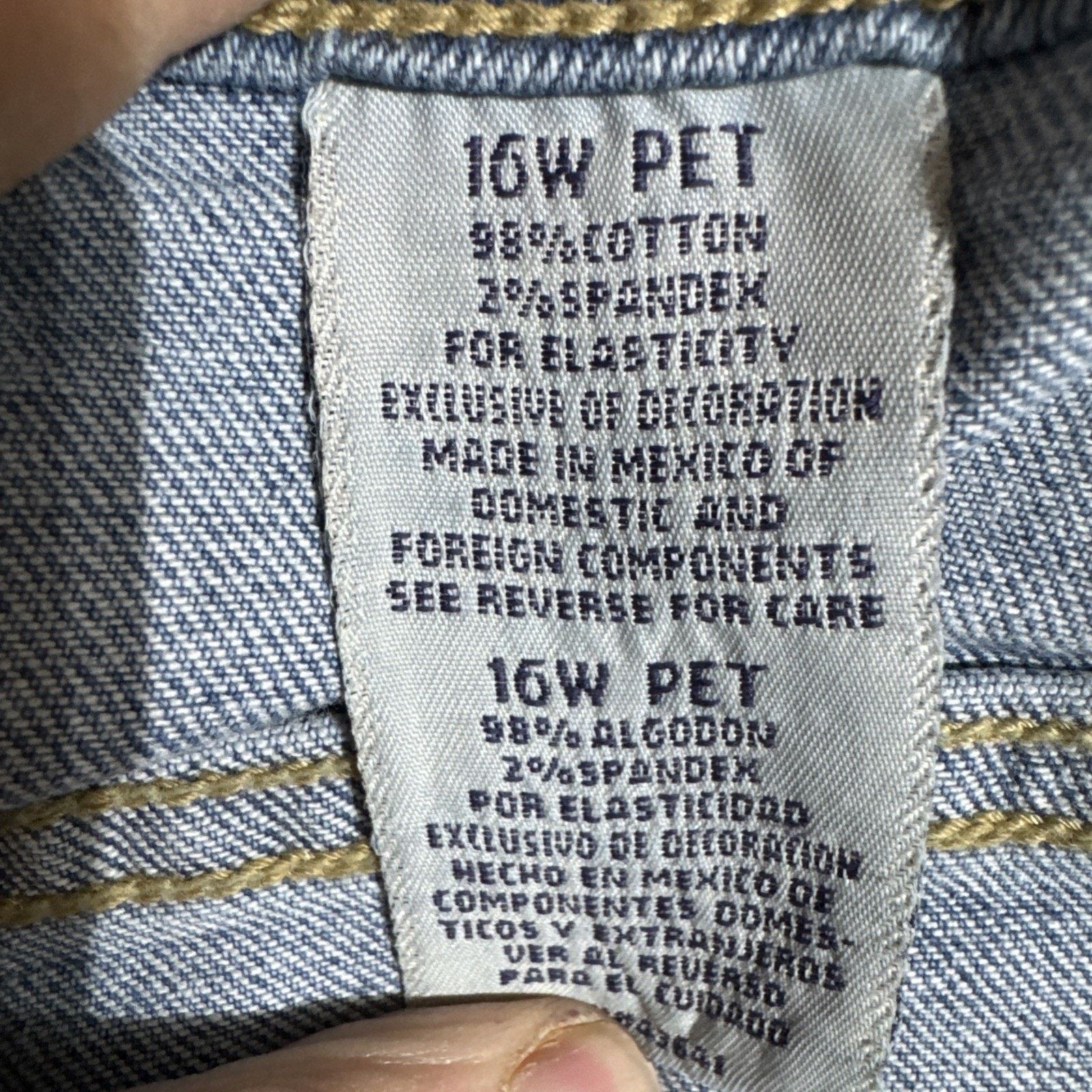 Faded Glory Lot of 2 Faded Glory Mom Jeans Womens 16W Plus Petite Size 38" / US 16 / IT 52 - 10 Thumbnail
