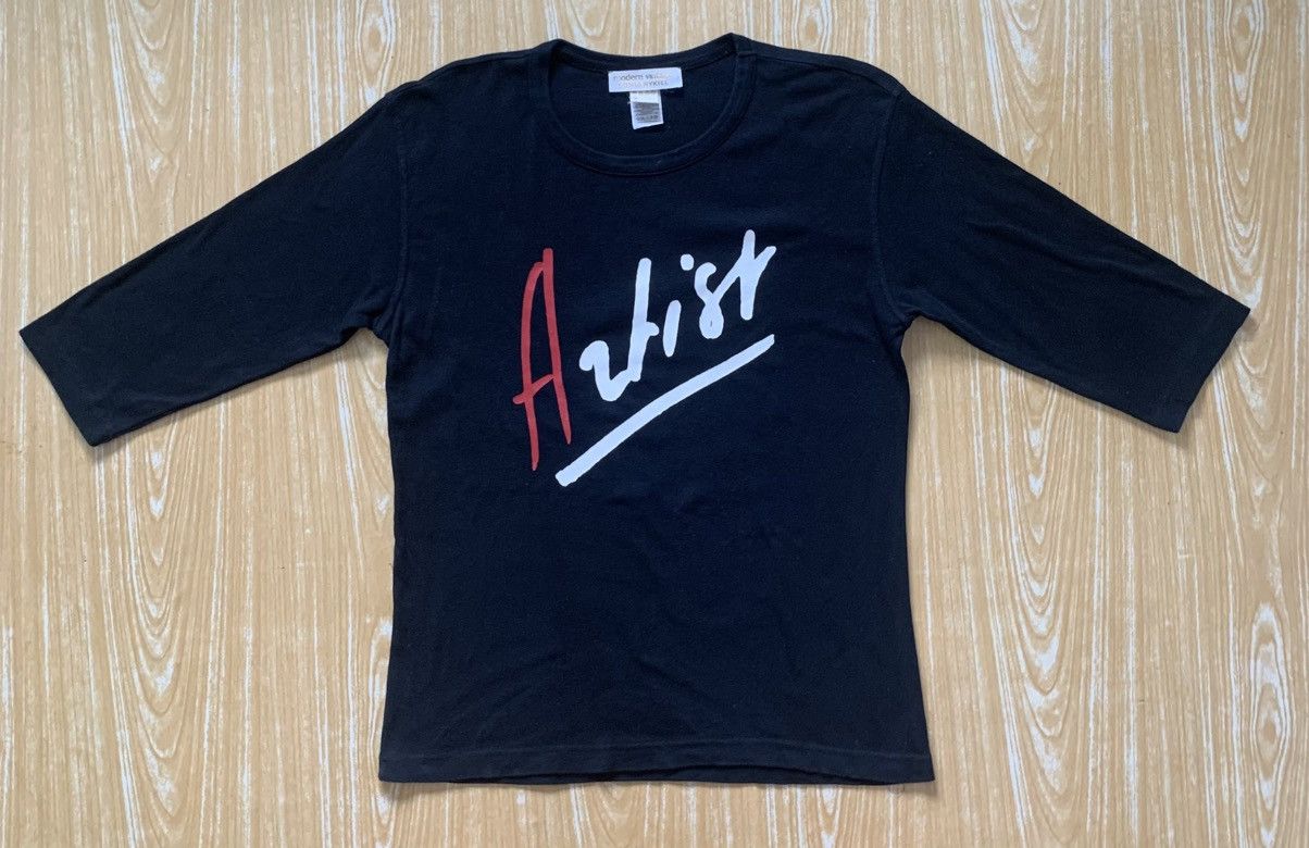 Designer × Sonia Rykiel Sonia Rykiel Artist Modern Vintage 3 Quarter T Shirt Size M / US 6-8 / IT 42-44 - 3 Thumbnail
