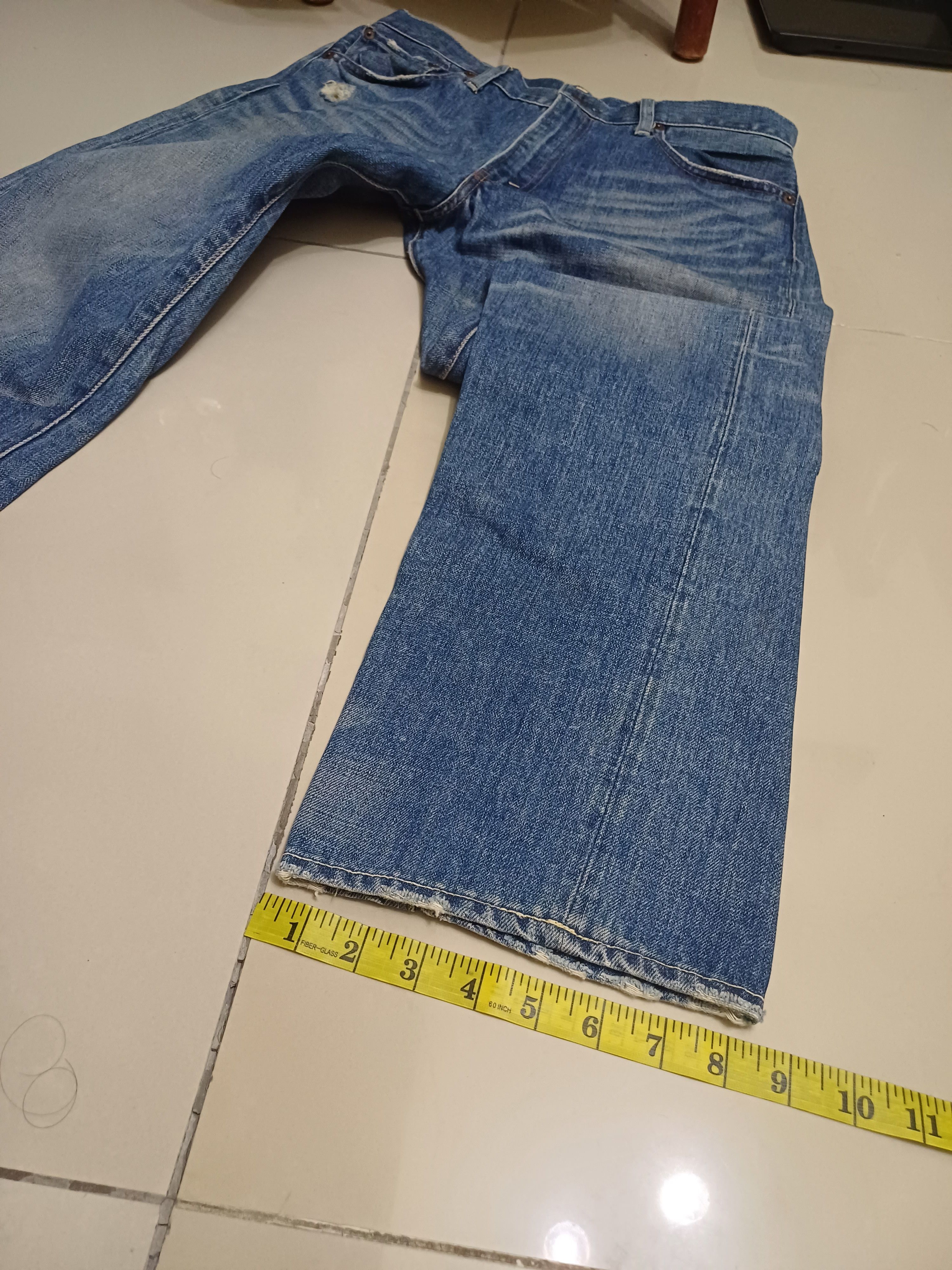 Levi's Made & Crafted × Levi's Vintage Clothing Distressed selvedge jeans... LEVIS 505 Size US 32 / EU 48 - 19 Thumbnail