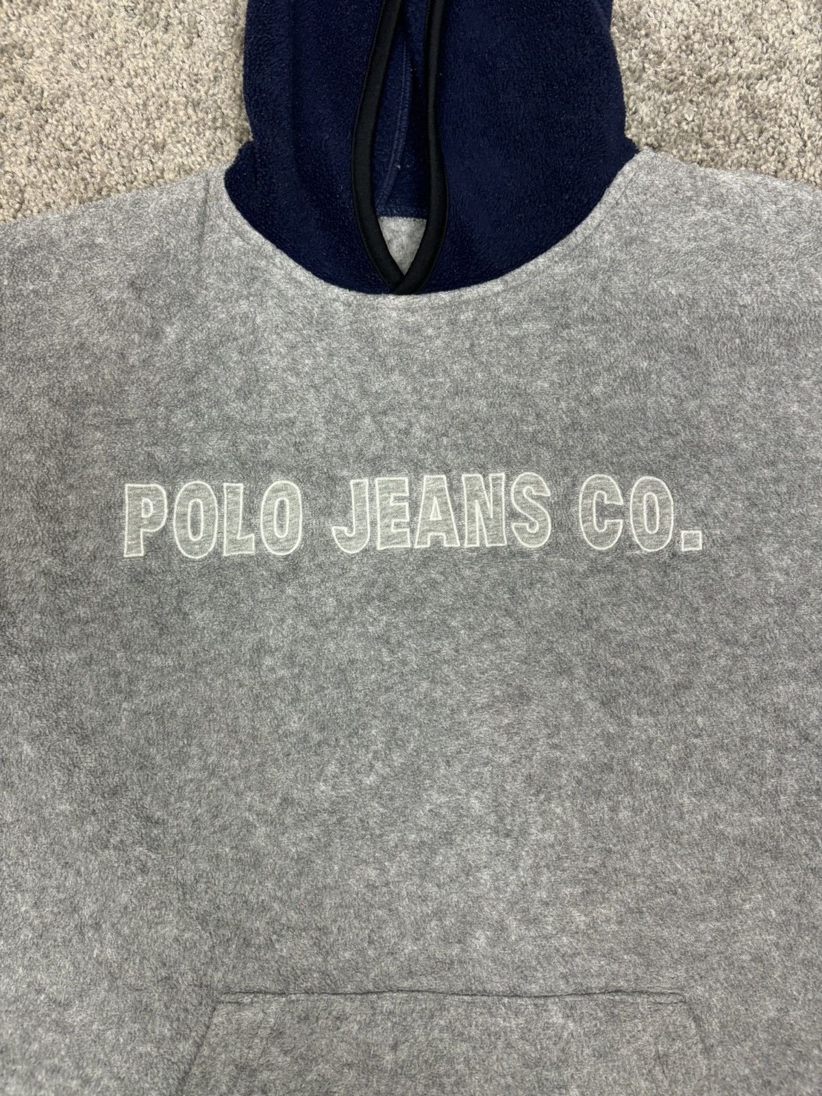 Polo Ralph Lauren × Vintage Y2k polo jeans co fleece hoodie Size US L / EU 52-54 / 3 - 2 Thumbnail