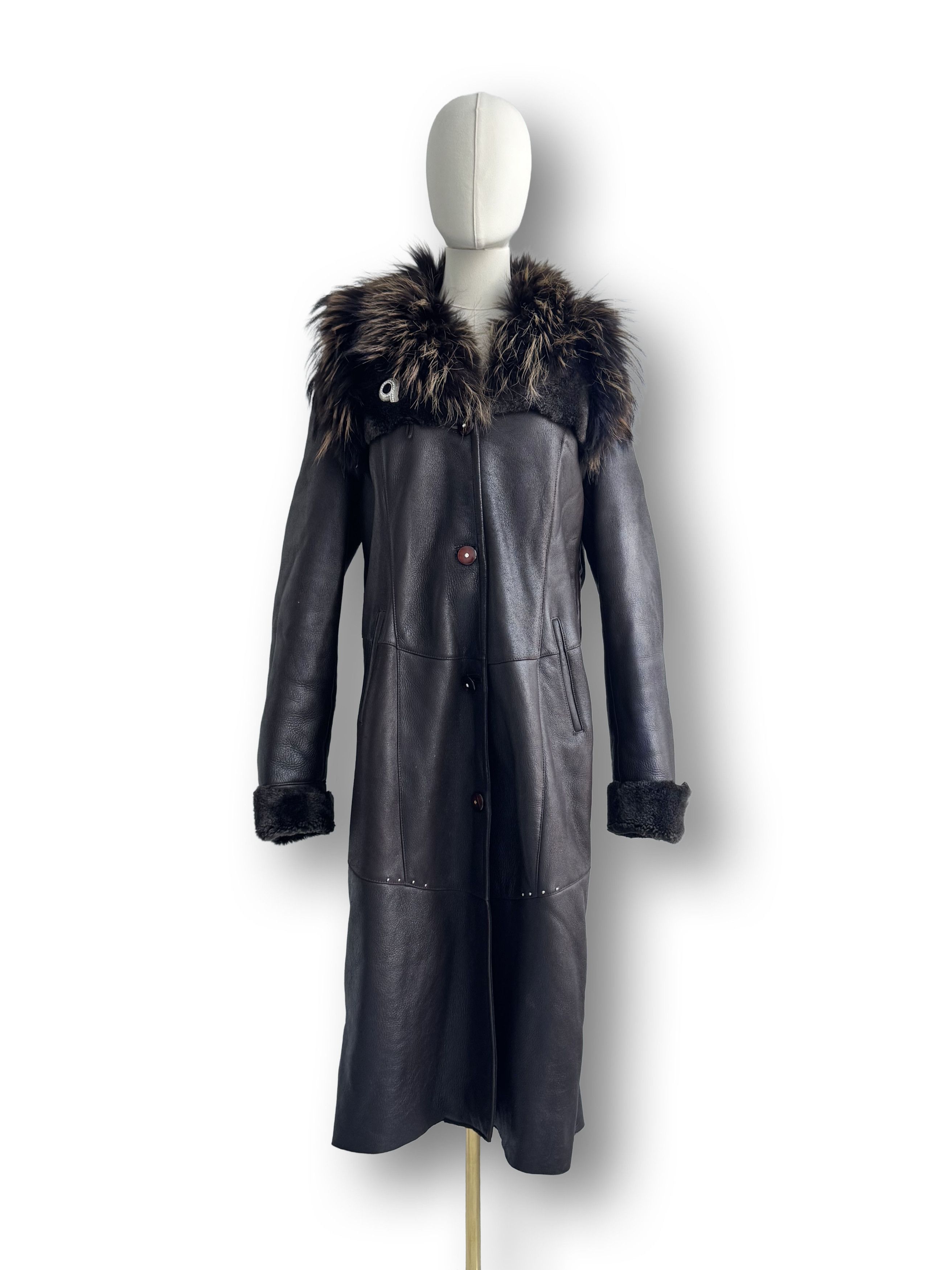 Y2K Real Sheepskin Coat(V351)