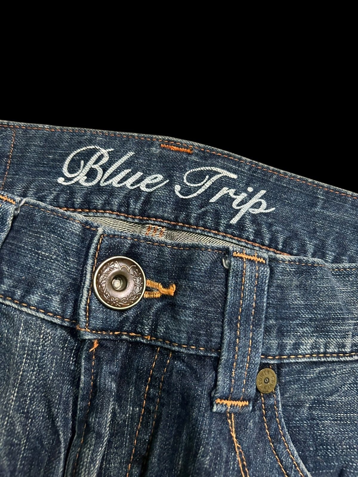 Japanese Brand × Kapital × Vintage EDWIN Blue Trip 503 Rare Design Denim ☠️☠️ Size US 36 / EU 52 - 6 Thumbnail