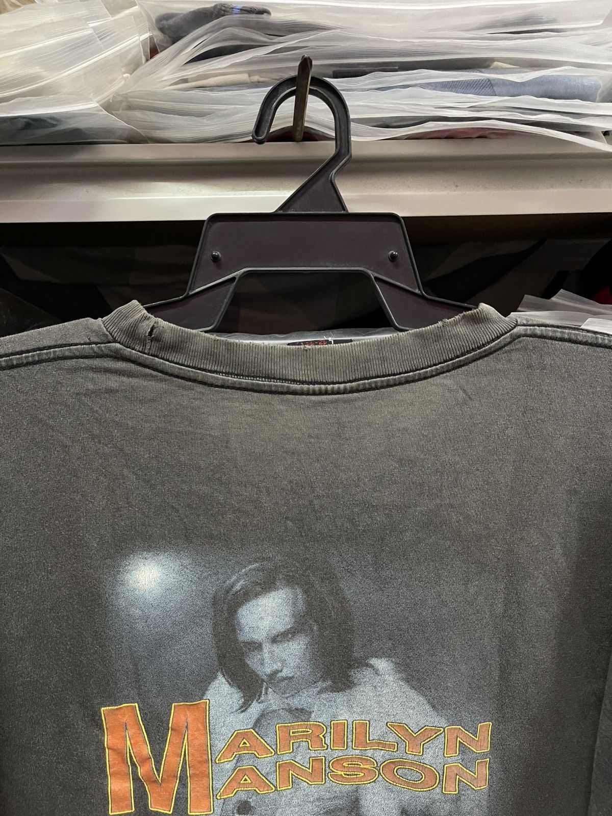 Vintage Vintage Faded Marilyn Manson Very Rare🔥🔥🔥 Size US L / EU 52-54 / 3 - 13 Thumbnail