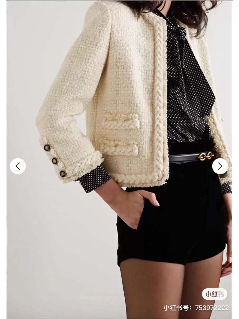 Saint Laurent Paris Saint Laurent Tweed Jacket 38 New With Tags Size XS / US 0-2 / IT 36-38 - 1 Thumbnail