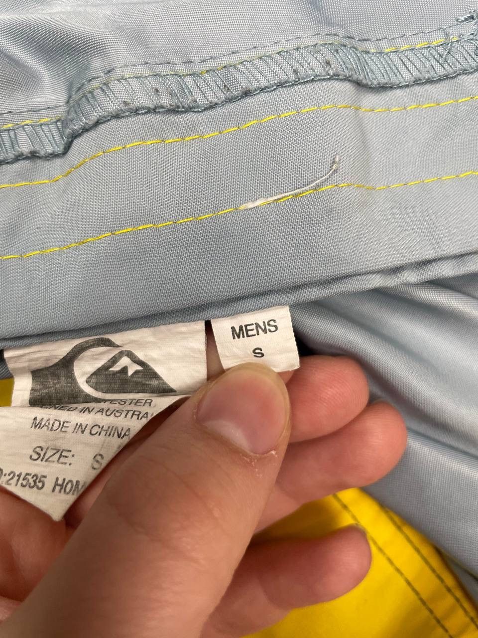 Quiksilver Quiksilver Men Boardshorts Grey Blue Yellow Size S Size US 30 / EU 46 - 4 Thumbnail