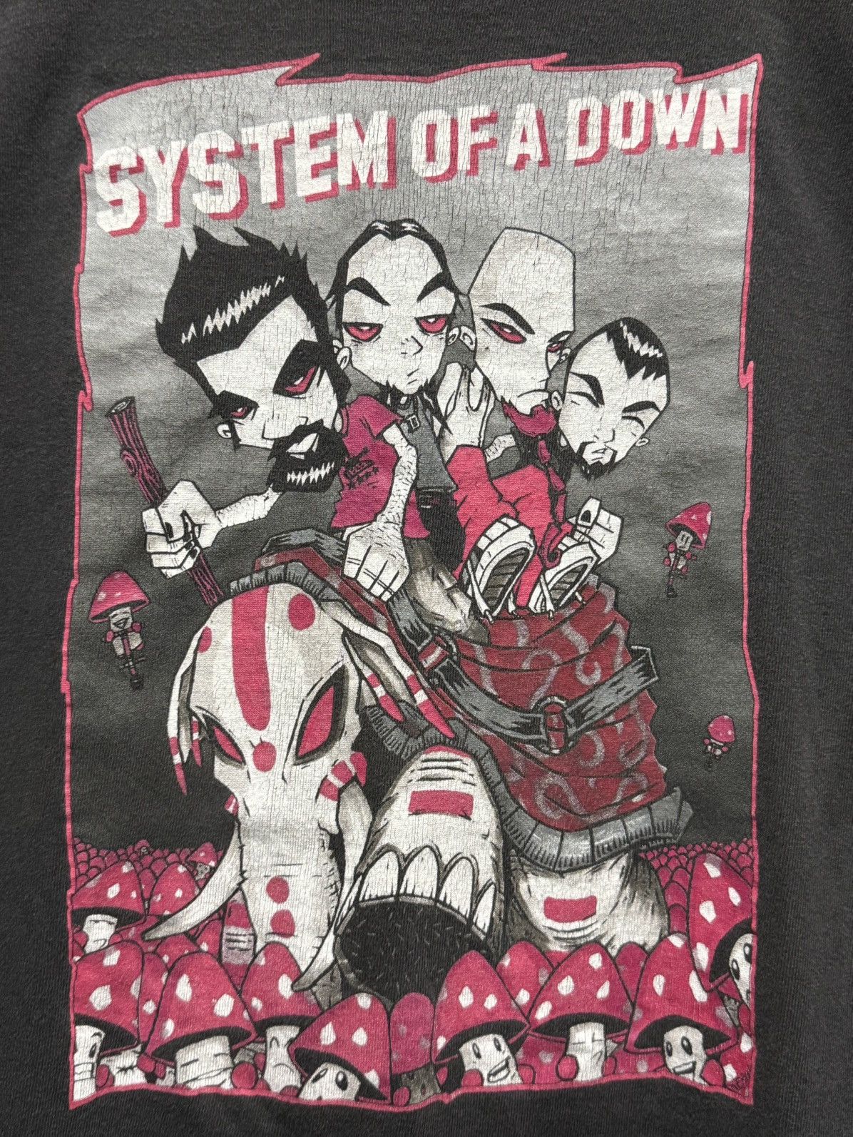Band Tees Vintage Sistem Of A Down Promo Faded Tee Size US M / EU 48-50 / 2 - 2 Thumbnail