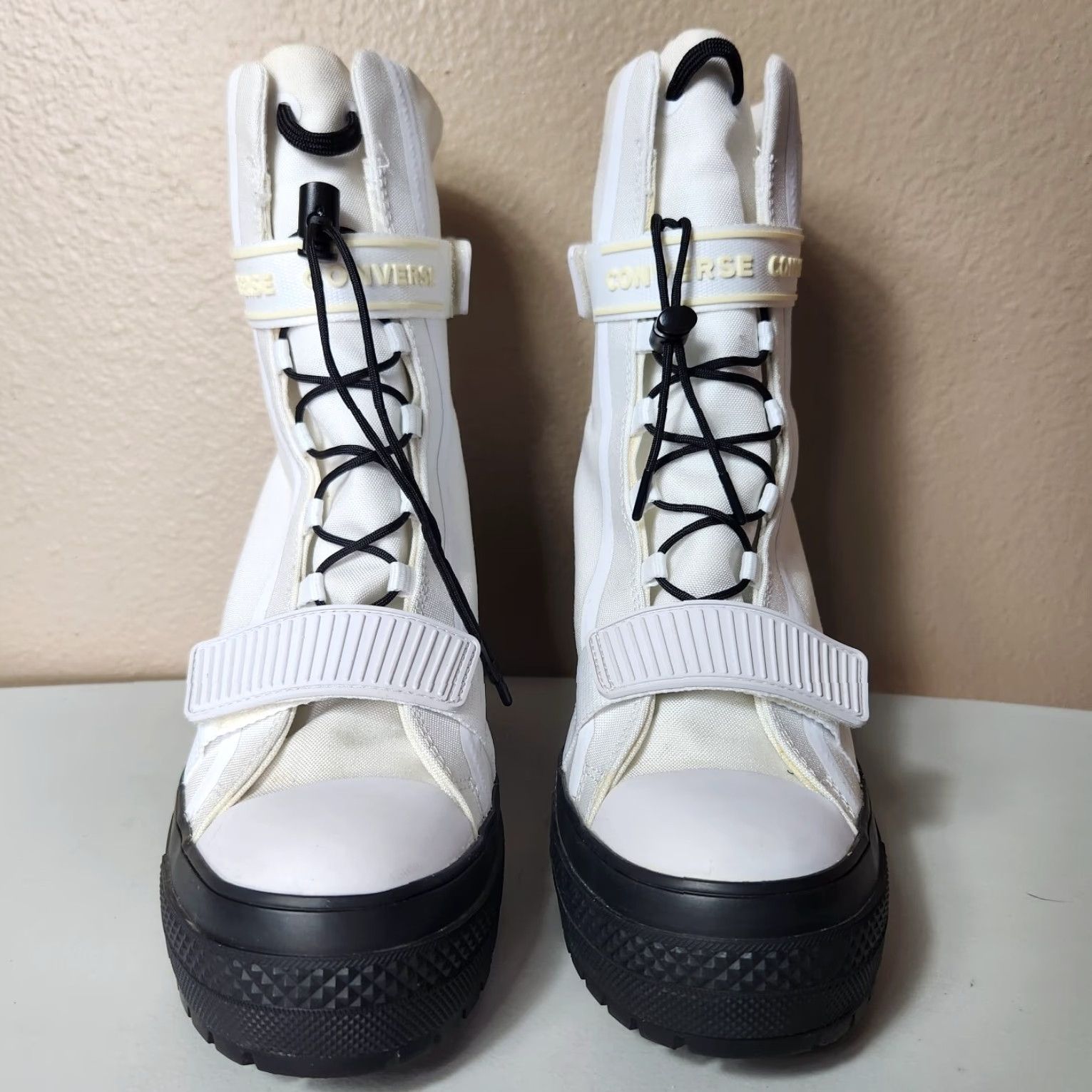 Converse VINTAGE Converse Chuck Taylor All Star White GR 82 Platform Boot High Top Women's 9.5 Size US 10 / IT 40 - 4 Thumbnail